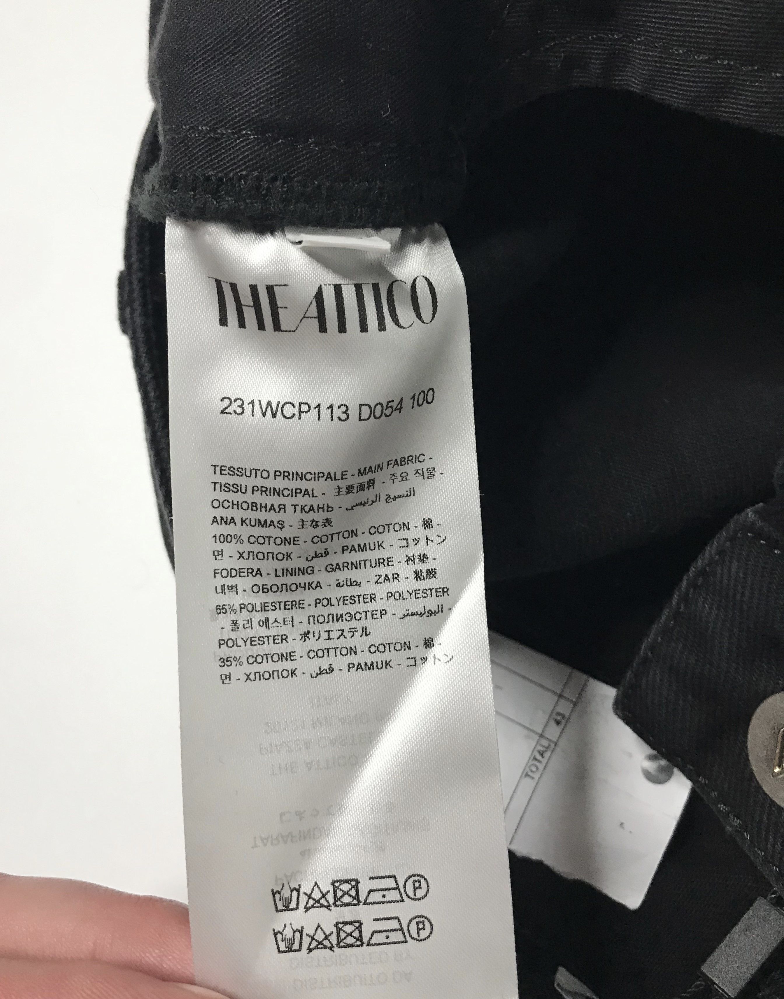 The Attico The Attico Womens Essie Jeans Cargo Black Size 25 Size 25" / US 0 / IT 36 - 12 Thumbnail