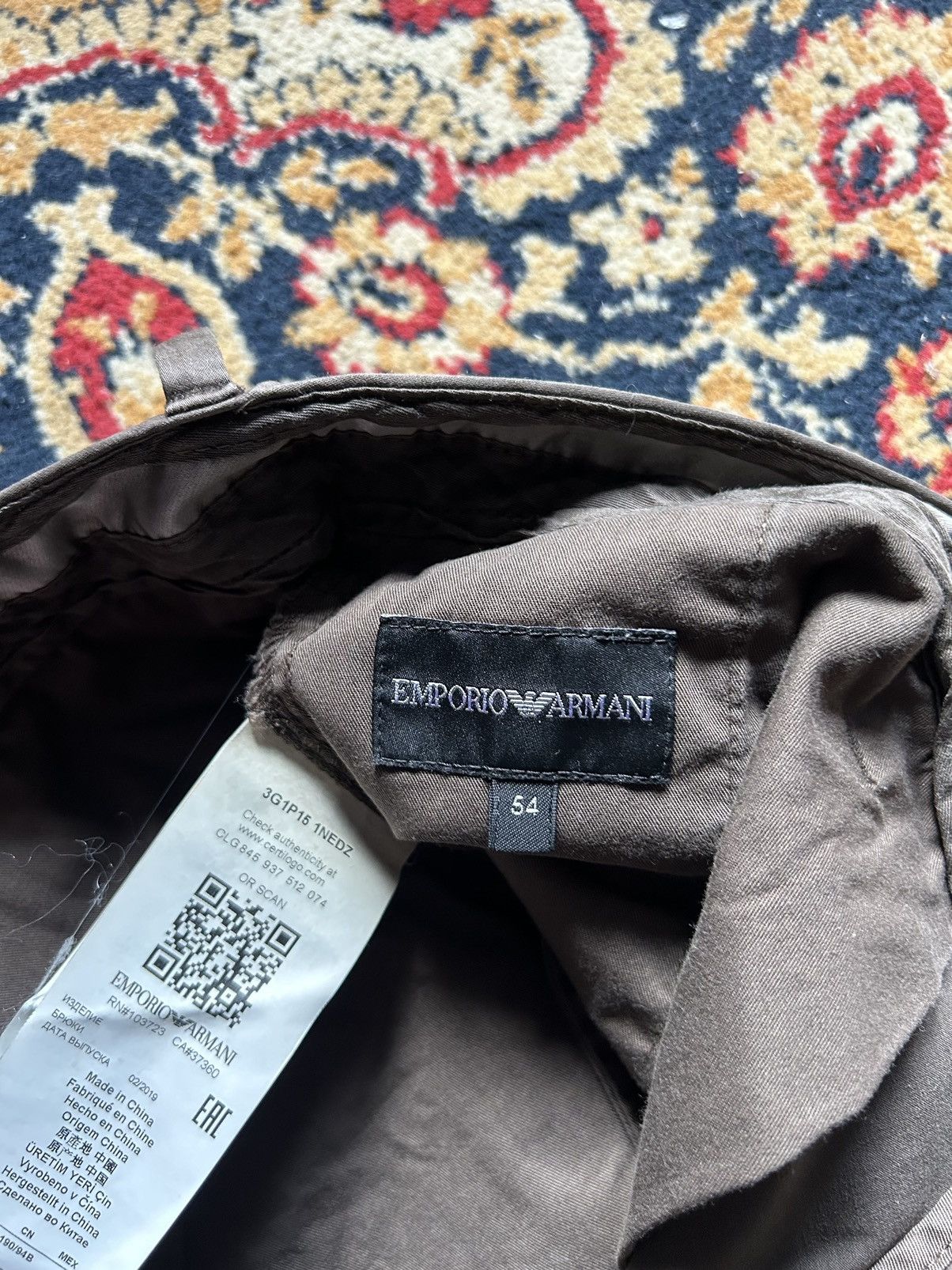 Emporio Armani Vintage emporio armani rare pants metal logo Size US 34 / EU 50 - 14 Thumbnail