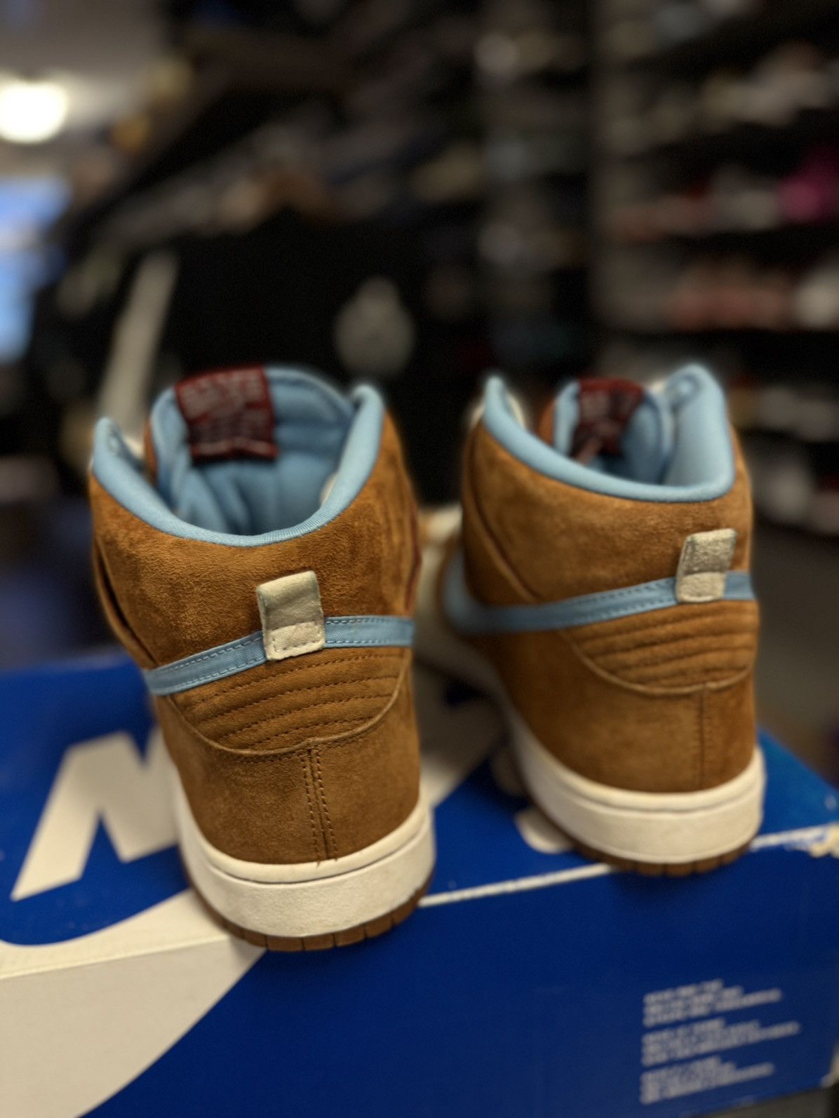 Nike Size 11 Nike SB Dunk High Mental 2009 Hazelnut Light Blue Size US 11 / EU 44 - 4 Thumbnail