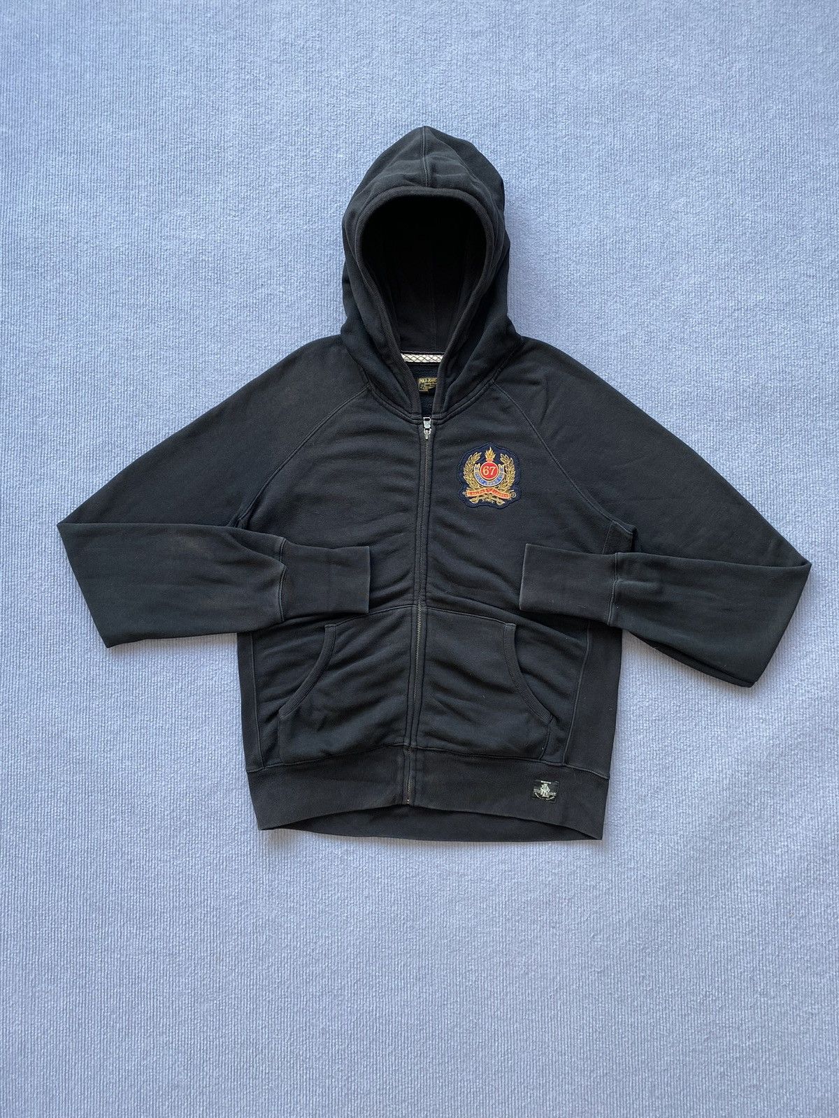 Polo Ralph Lauren Black Polo Ralph Lauren “67” Zip Up Hoodie Size US L / EU 52-54 / 3 - 2 Thumbnail