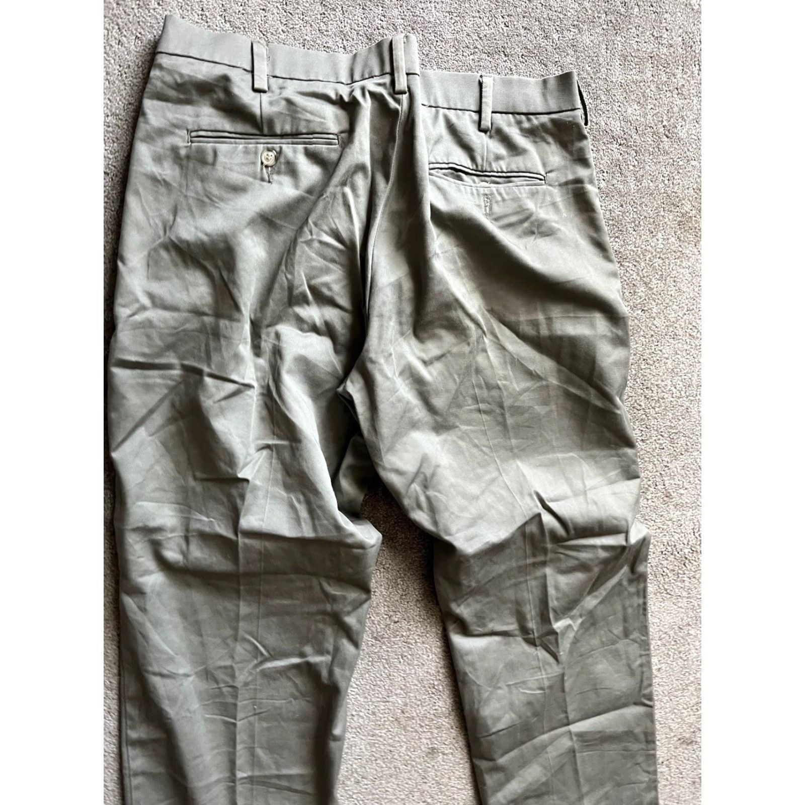 Lee VINTAGE Lee Platinum Label Mens Pants Straight Leg Charcoal Green 38x30 Jeans Regular 5-Pocket Mens Size US 38 / EU 54 - 2 Thumbnail
