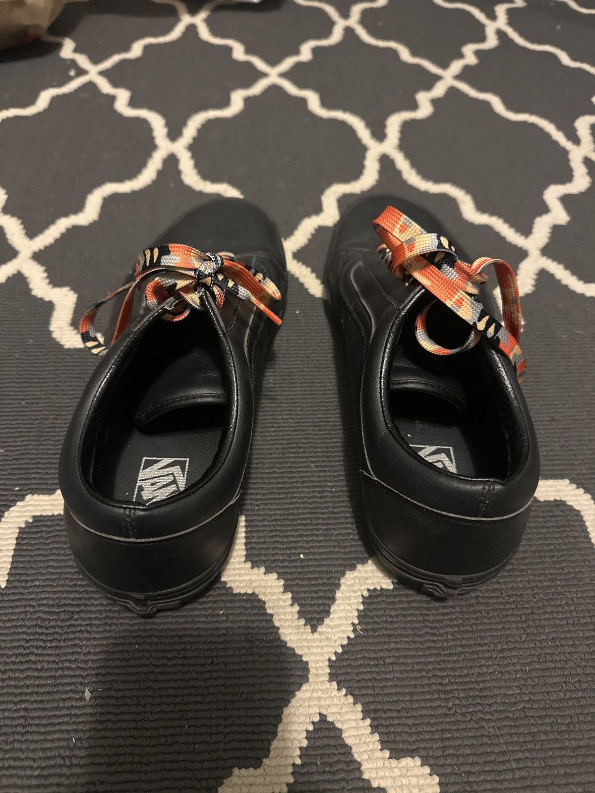 Vans Black leather vans size 11.5 Size US 11.5 / EU 44-45 - 2 Thumbnail
