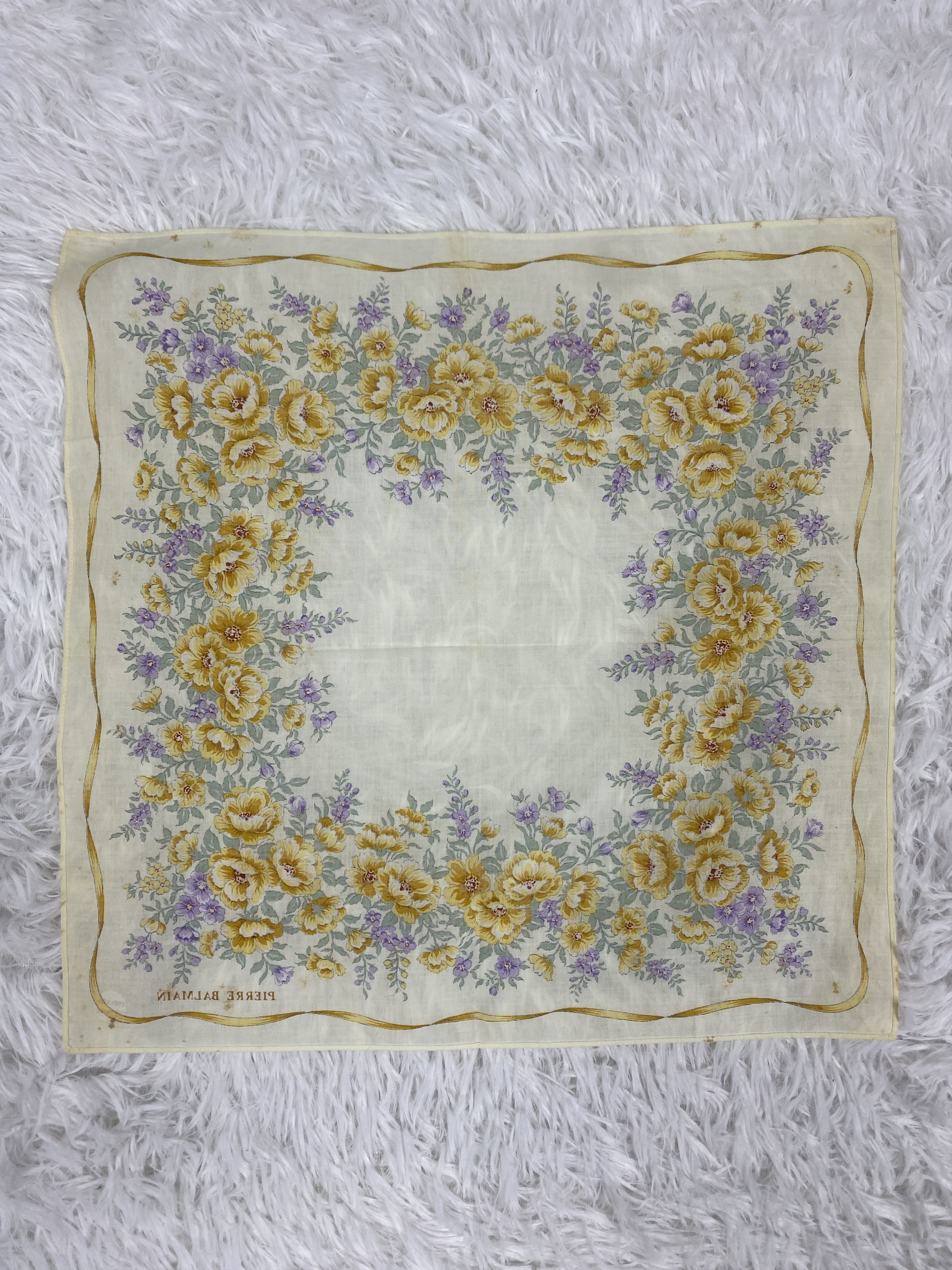 Pierre Balmain Vintage Pierre Balmain Handkerchief Neckerchief PH2094 Size ONE SIZE - 4 Thumbnail