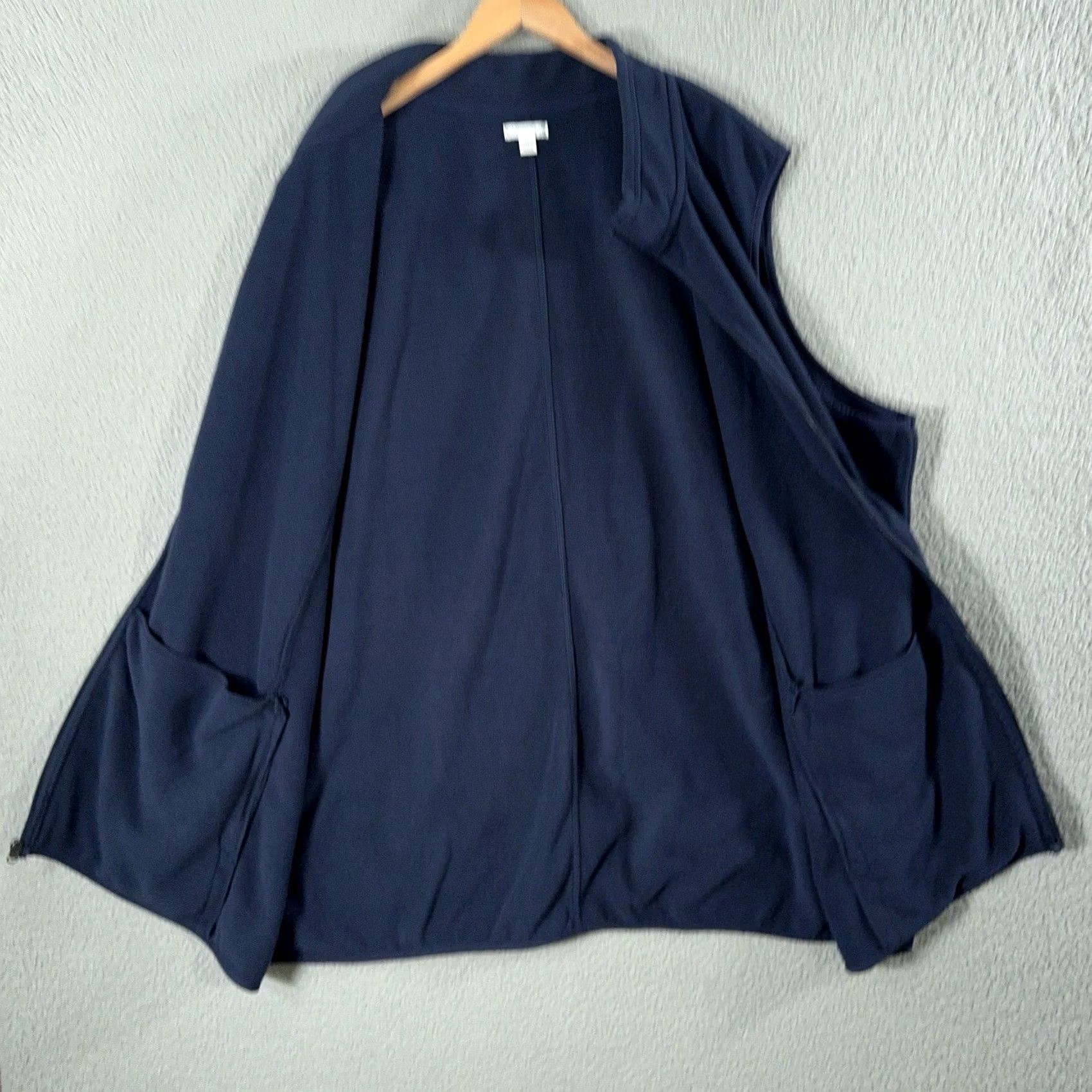 Vintage DXL Vest Mens 4XLT Tall Blue Full Zip Fleece Jacket Size US XXL / EU 58 / 5 - 5 Thumbnail