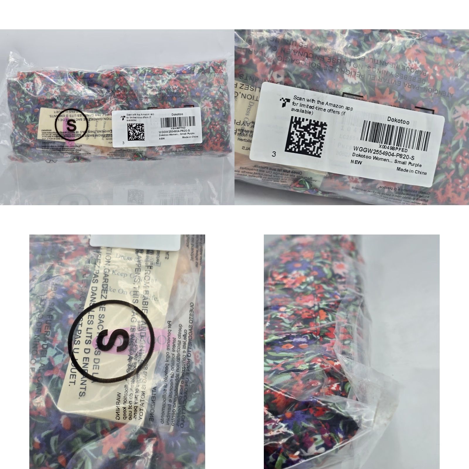 Gloverall NWT Dokotoo Women’s Casual Allover Floral Print Long Sleeve Blouse - Size S - Multicolor - Polyester - Button - V-Neck - Shirt - Womens Size S / US 4 / IT 40 - 8 Thumbnail