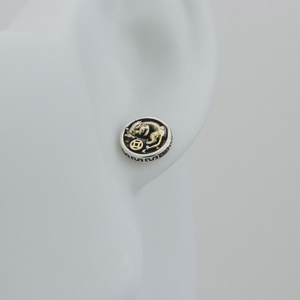 Jewelry Modern Earrings One Pairs Chrome Jewelry Size ONE SIZE - 3 Thumbnail