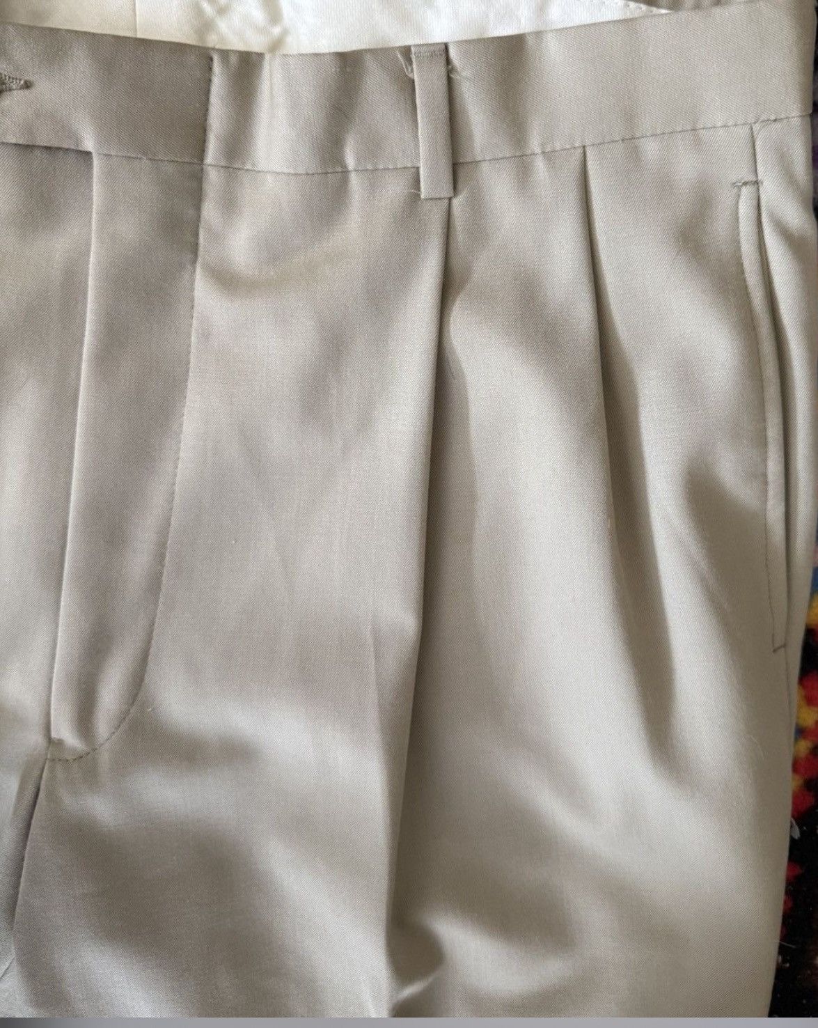 Austin Reed VINTAGE ‼️Austin Reed Super 100's khaki trousers. Size 40R - 2 Thumbnail