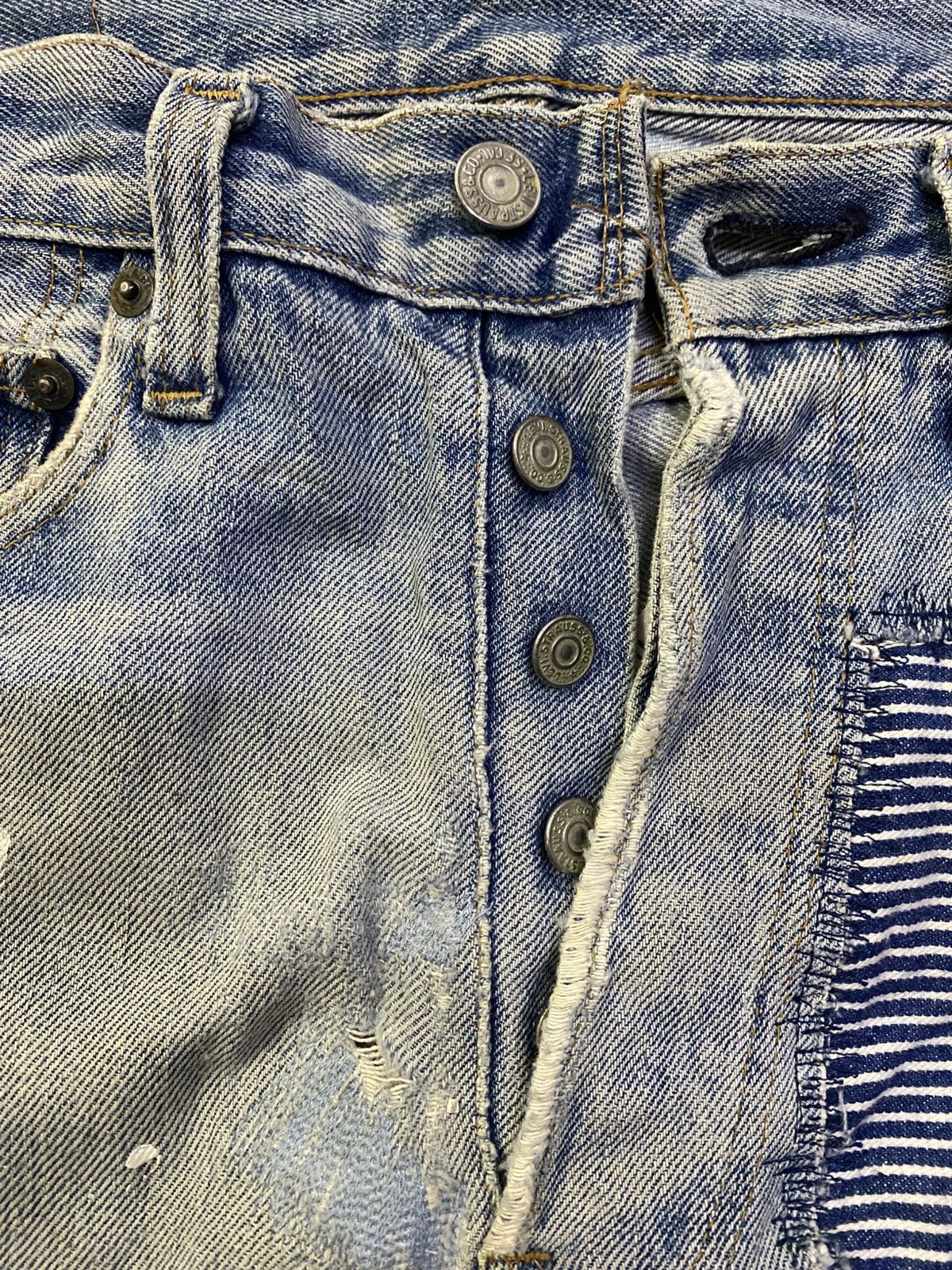 Levi's × Levi's Vintage Clothing × Vintage Vintage Levi’s 501 Selvedge Redline Button No 6 Size US 30 / EU 46 - 6 Thumbnail