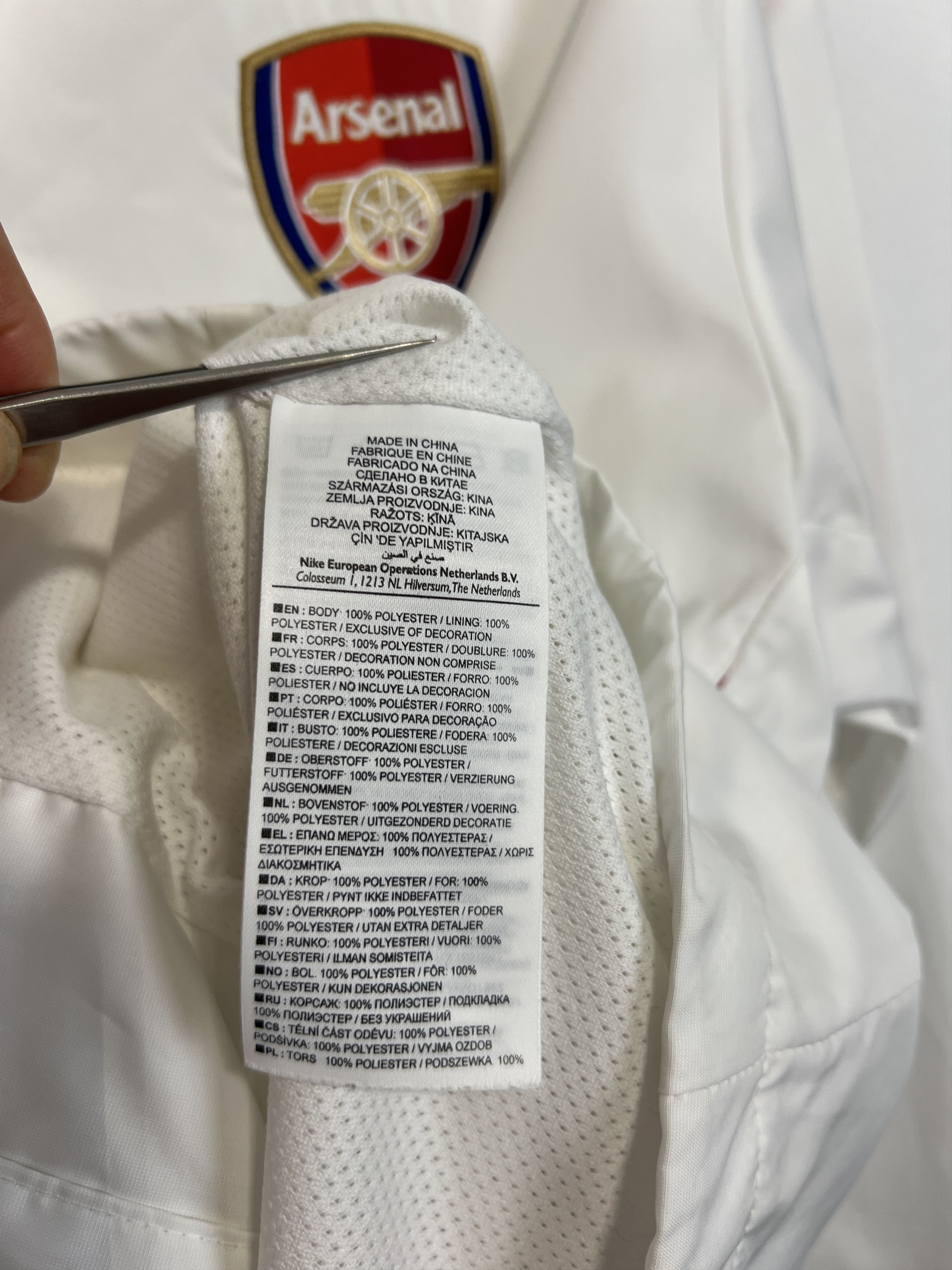 Nike Vintage Arsenal Football Jacket Soccer Track Top Gunners Size US M / EU 48-50 / 2 - 8 Thumbnail