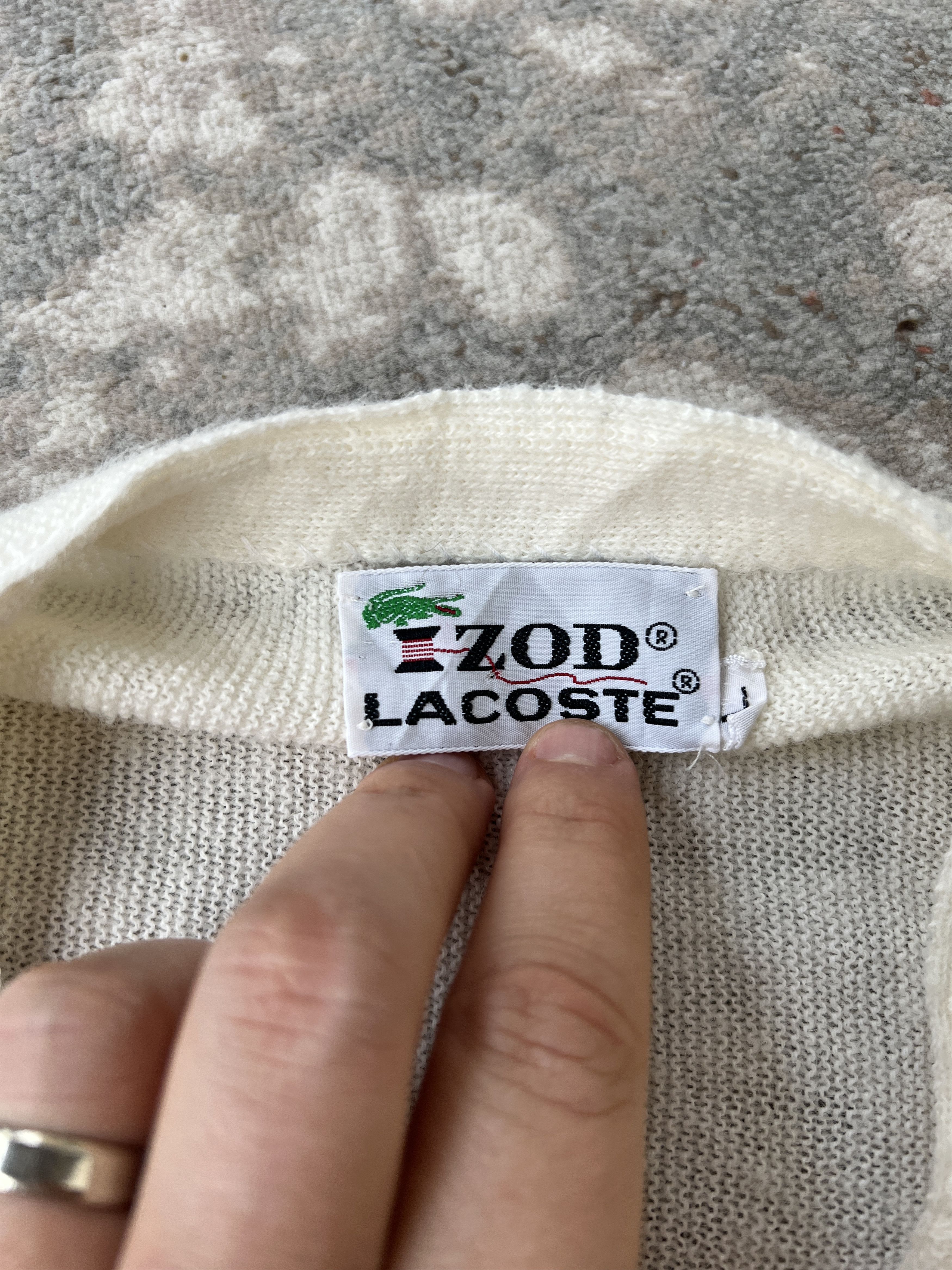 Lacoste Lacoste IZOD Vintage Cardigan Size L / US 10 / IT 46 - 8 Thumbnail