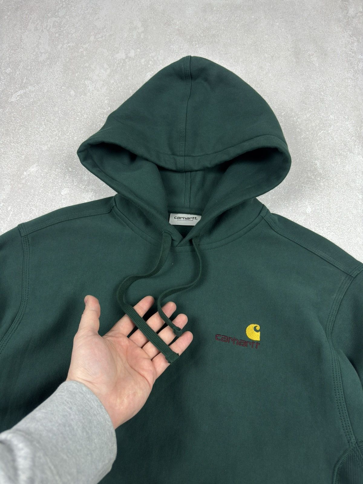 Carhartt Wip Carhartt WIP American Script Sweatshirt Green Hoodie Y2K Size US S / EU 44-46 / 1 - 5 Thumbnail