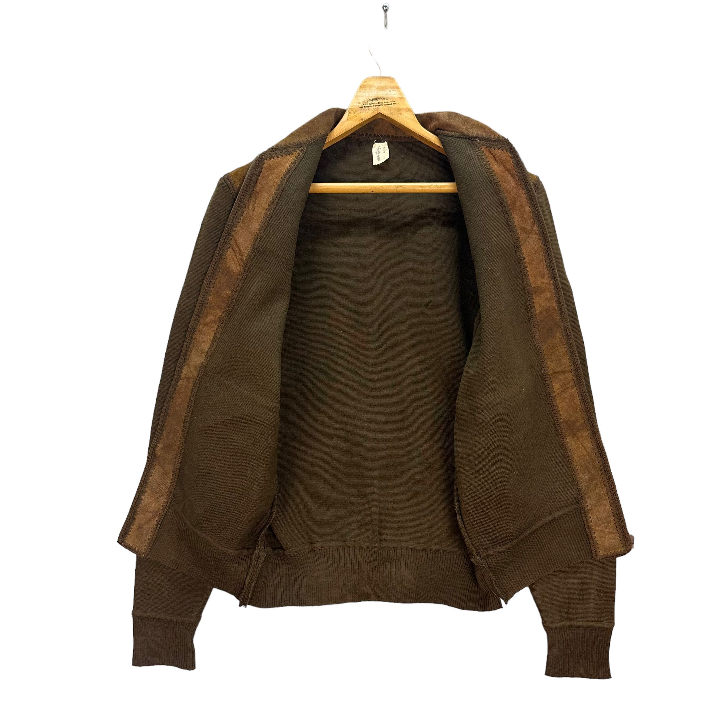 Japanese Brand VINTAGE UNBRAND SUEDE HYBRID JACKET #7880-187 Size US S / EU 44-46 / 1 - 6 Thumbnail