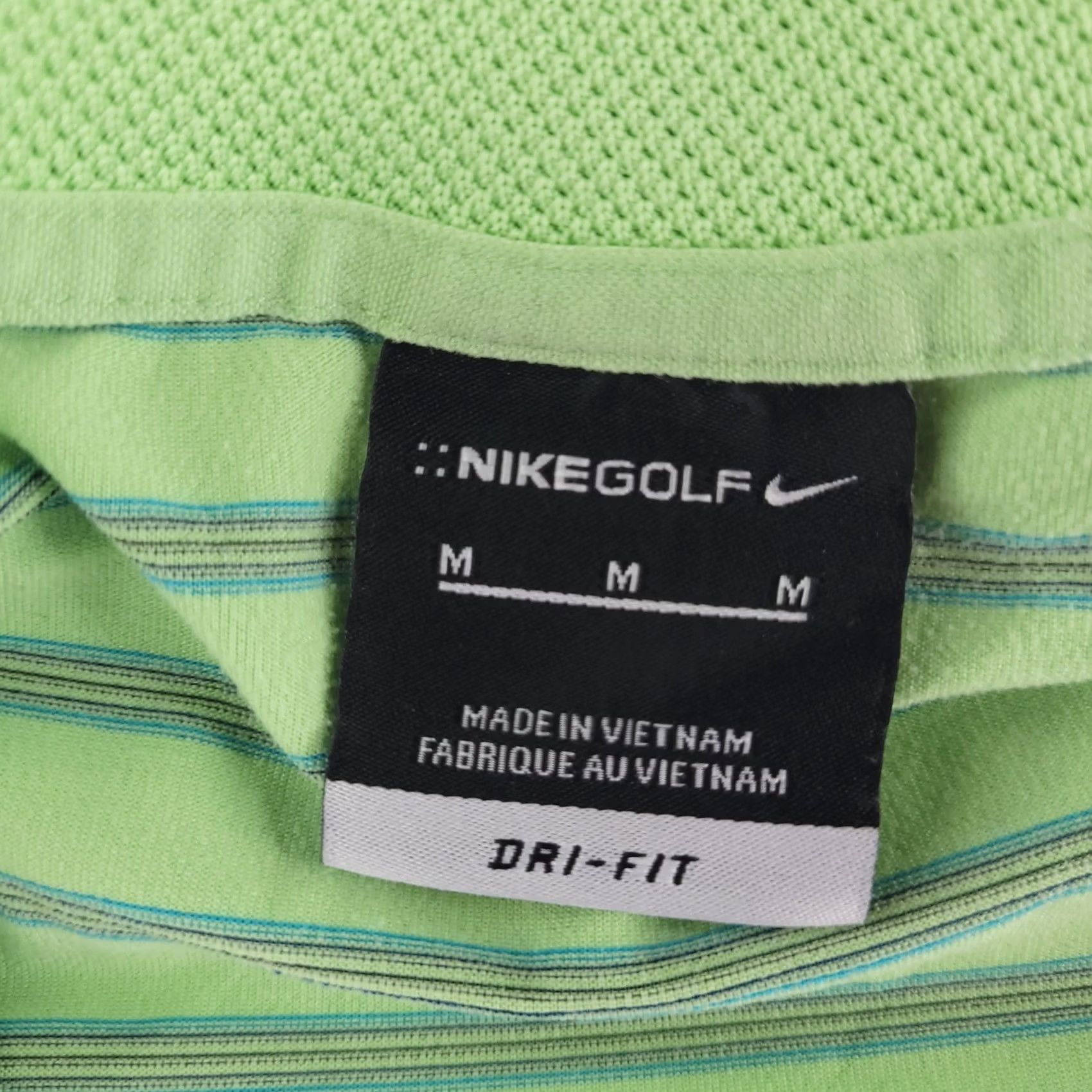 Nike Nike Golf Polo Shirt Mens Large Green Striped Short Sleeve Dri Fit Performance Size US L / EU 52-54 / 3 - 4 Thumbnail
