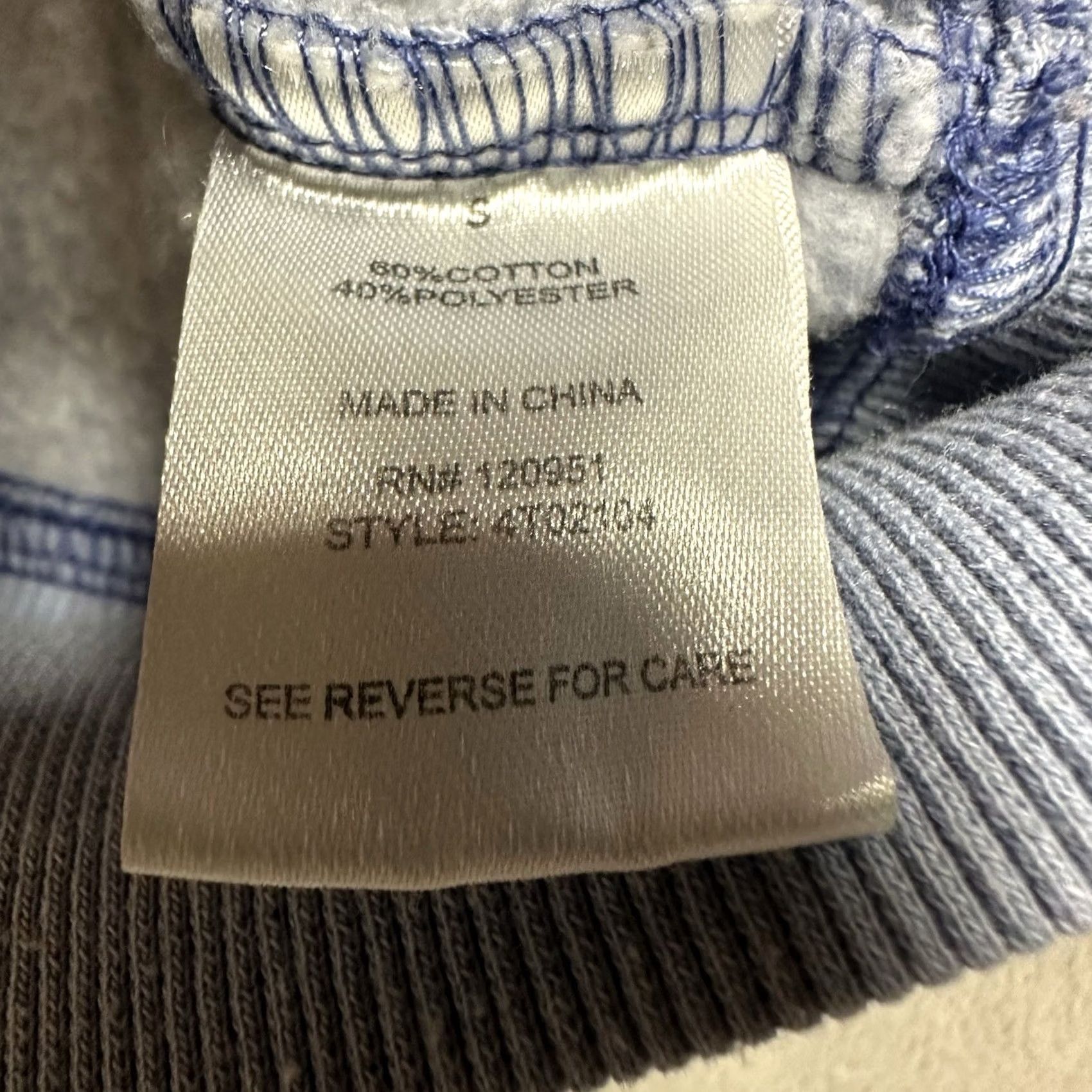 Vintage Pink Rose Hoodie Womens Small Blue Pullover Sweatshirt Incredibly Soft Cropped Size S / US 4 / IT 40 - 6 Thumbnail