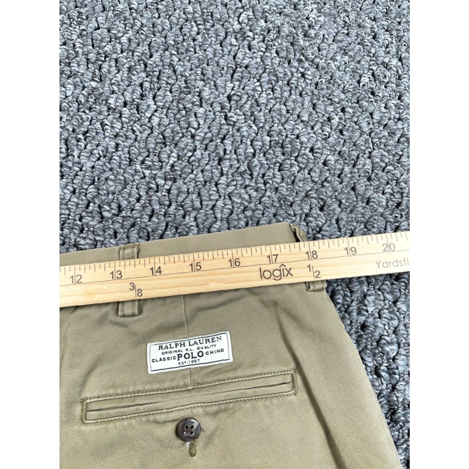 Polo Ralph Lauren VINTAGE Polo Ralph Lauren Pleated Chino Pants Mens 36 x 29 Beige Regular Straight 36/32 Tag Retro Preppy Mens Size US M / EU 48-50 / 2 - 5 Thumbnail