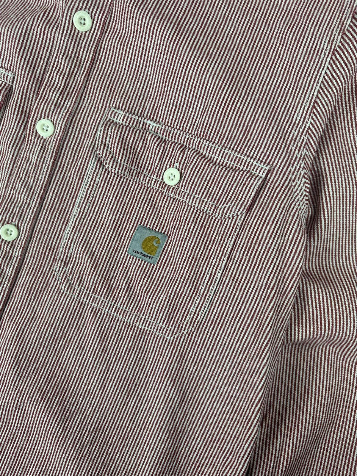 Carhartt Carhartt Long Sleeve Harbour Shirt White/Red Size US L / EU 52-54 / 3 - 10 Thumbnail