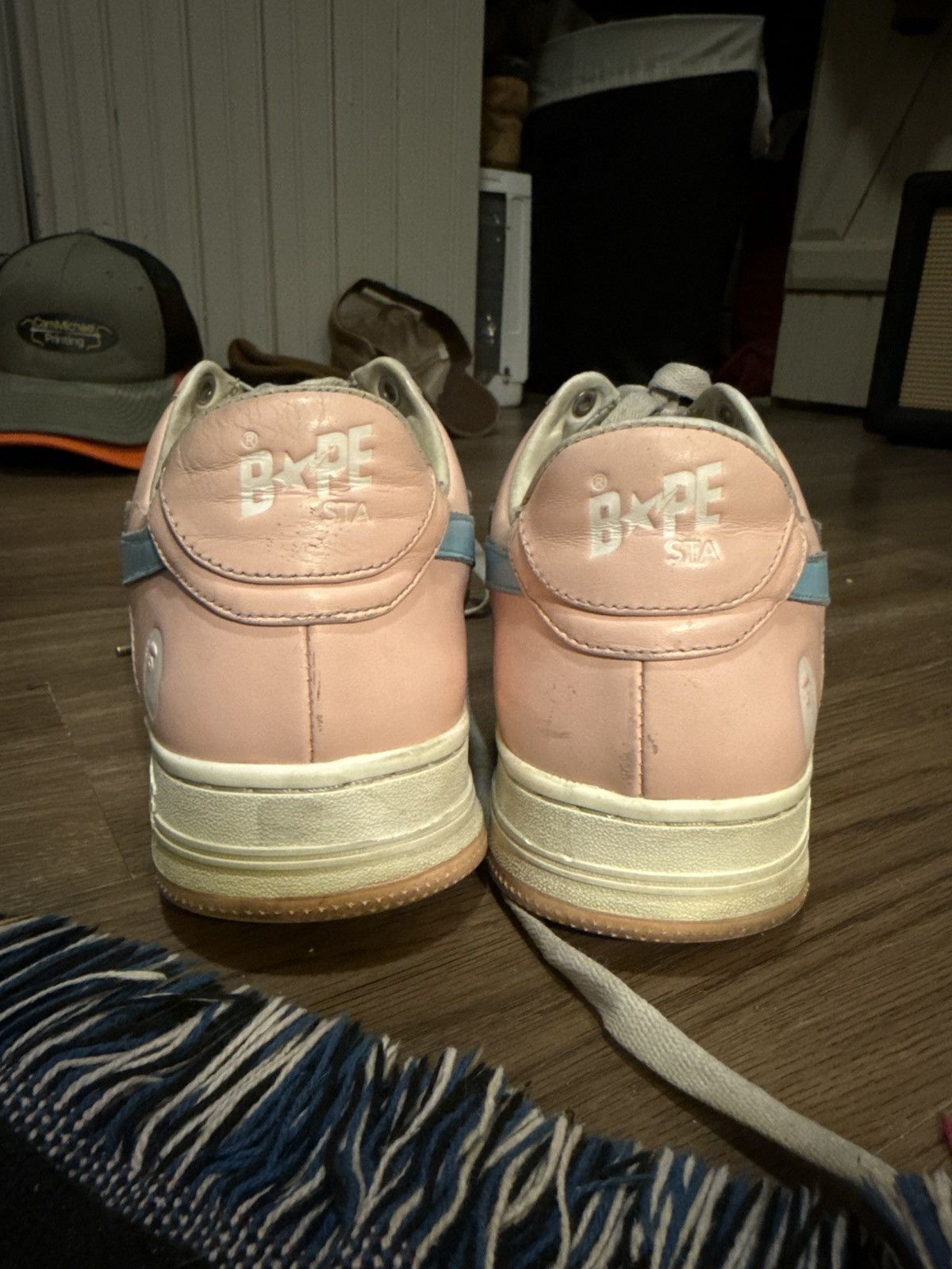Bape Pink Pastel Bapestas Size US 10 / EU 43 - 3 Thumbnail