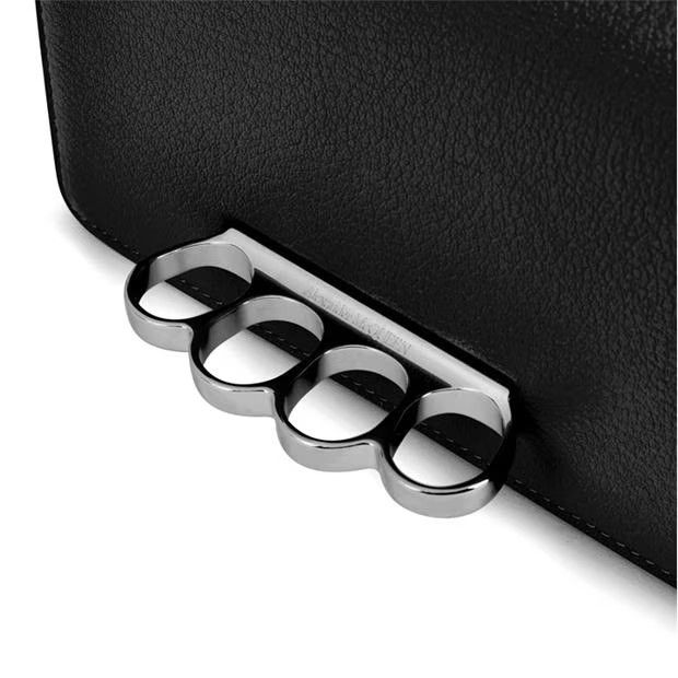 Alexander McQueen o1g2r1mq0824 Size: OS / Ring Mini Chain Bag Black Silver Size ONE SIZE - 3 Thumbnail