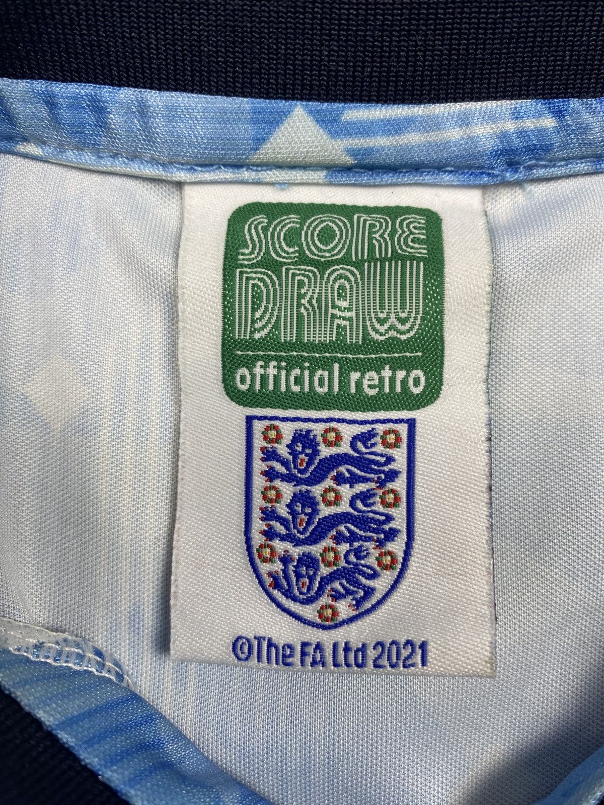 Other Score Draw England 1990-92 Retro Jersey No.19 L Size US L / EU 52-54 / 3 - 15 Thumbnail
