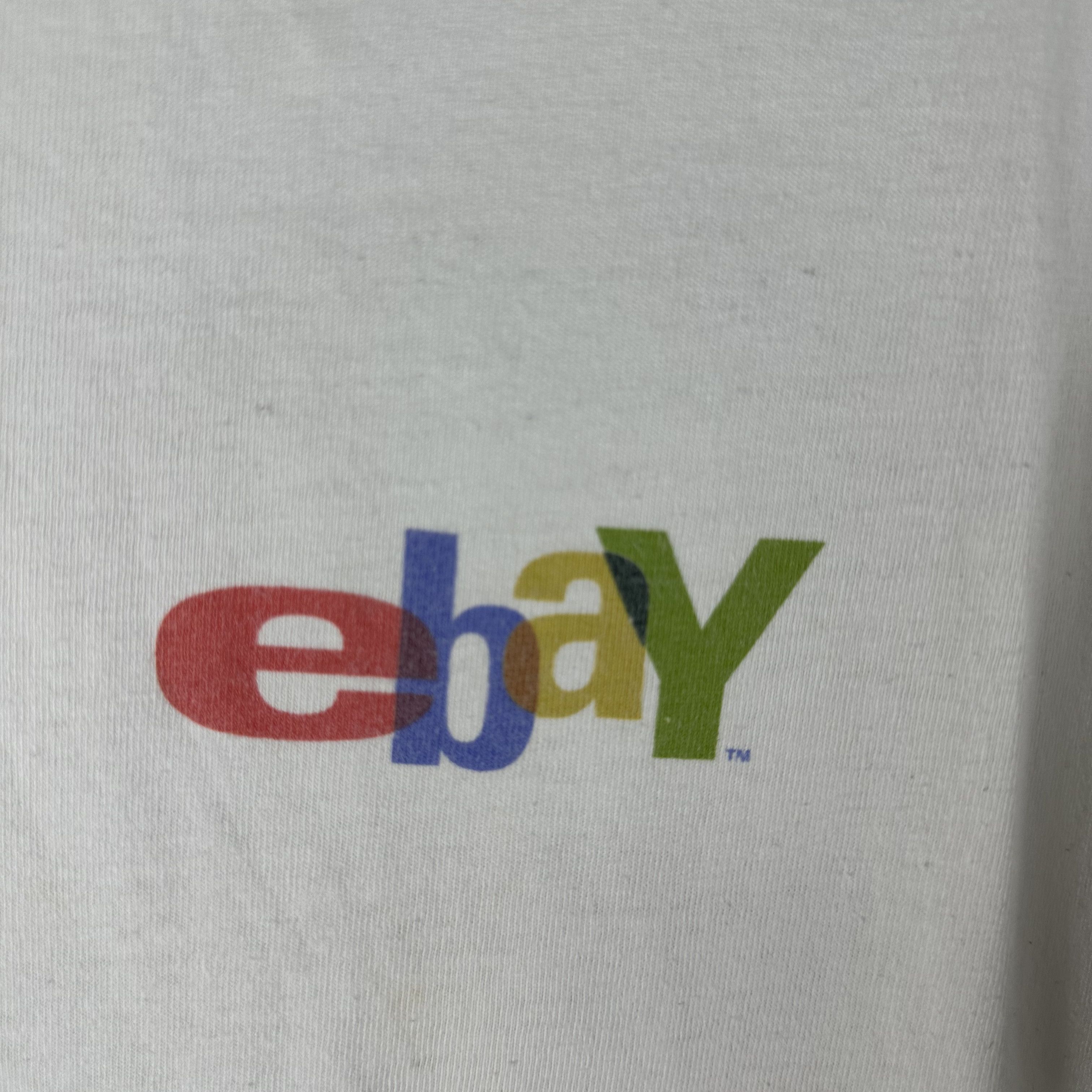 Vintage ​​​​Vintage 90s Ebay Card Happy Hunting Promo T-shirt Size US XL / EU 56 / 4 - 3 Thumbnail