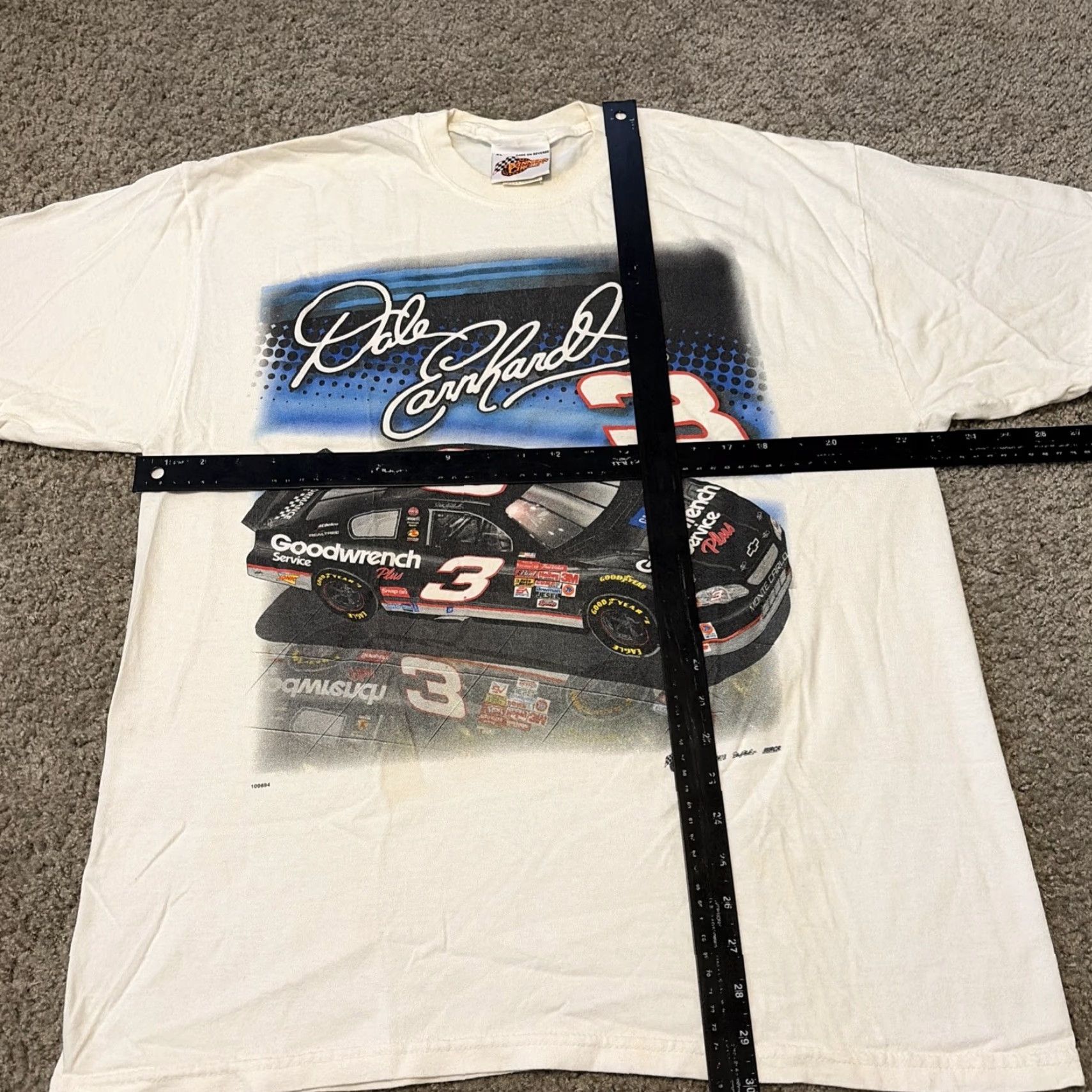 NASCAR VINTAGE 90s Dale Earnhardt Goodwrench NASCAR White XL T-Shirt Mens Regular Size XL White 90s NASCAR Shirt Winners Circle Size US XL / EU 56 / 4 - 5 Thumbnail