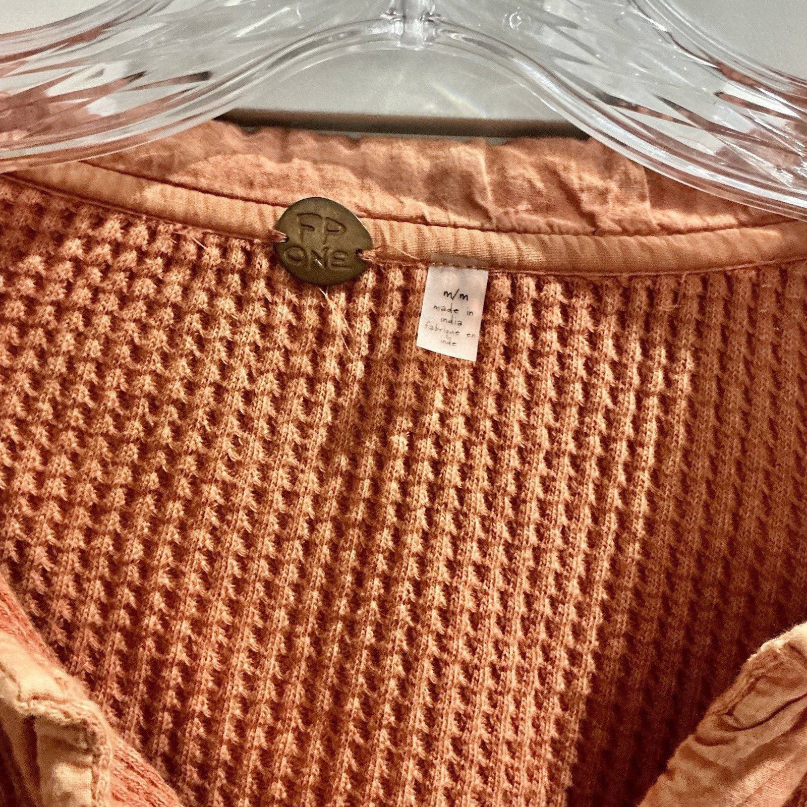 Free People Free People One Scout Waffle Knit Button‑Down Shirt Medium Size M / US 6-8 / IT 42-44 - 8 Thumbnail