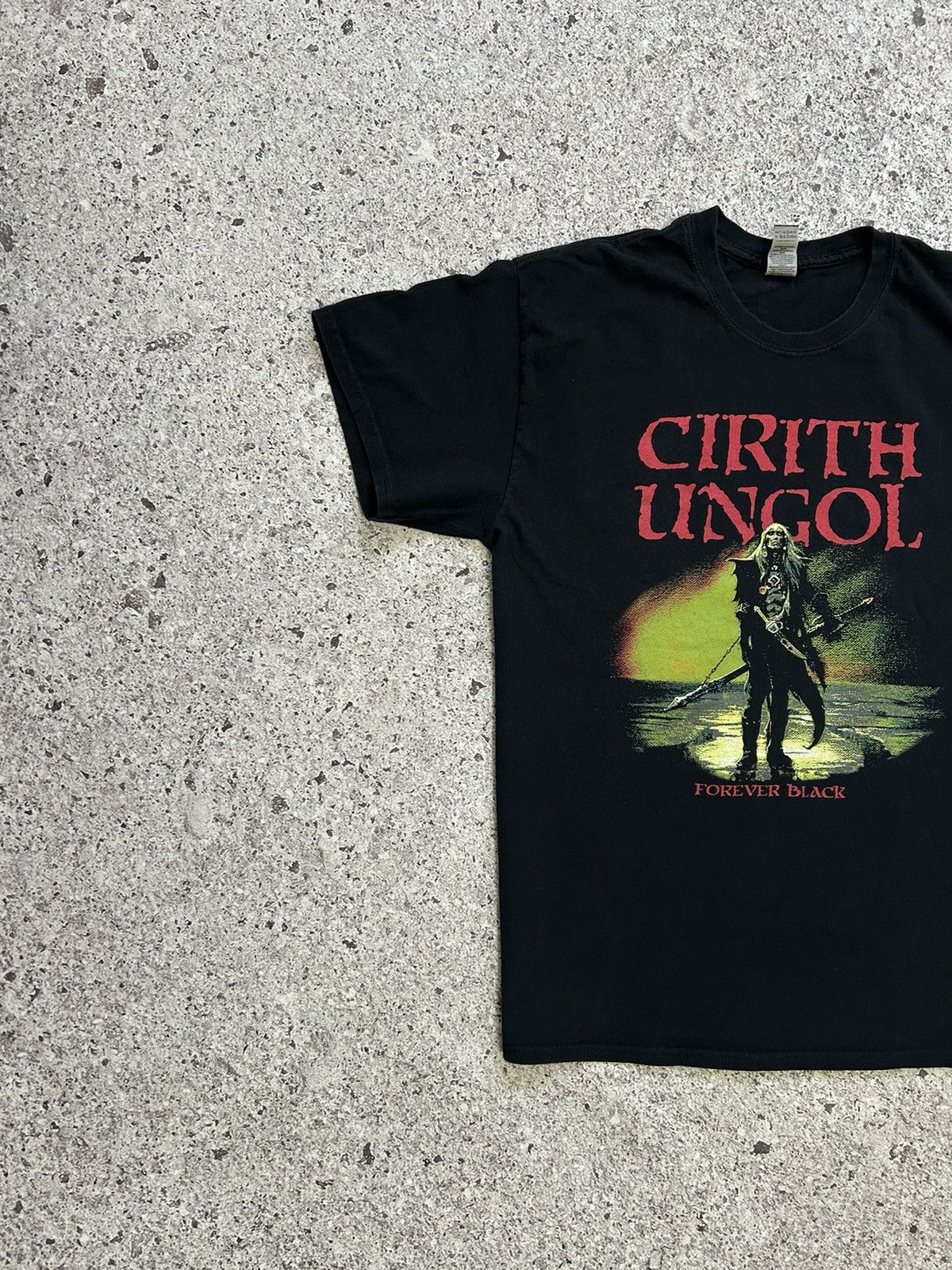 Band Tees × Vintage Cirith Ungol Forever Black Rock Band Retro T-Shirt Y2K Hype Size US L / EU 52-54 / 3 - 3 Thumbnail