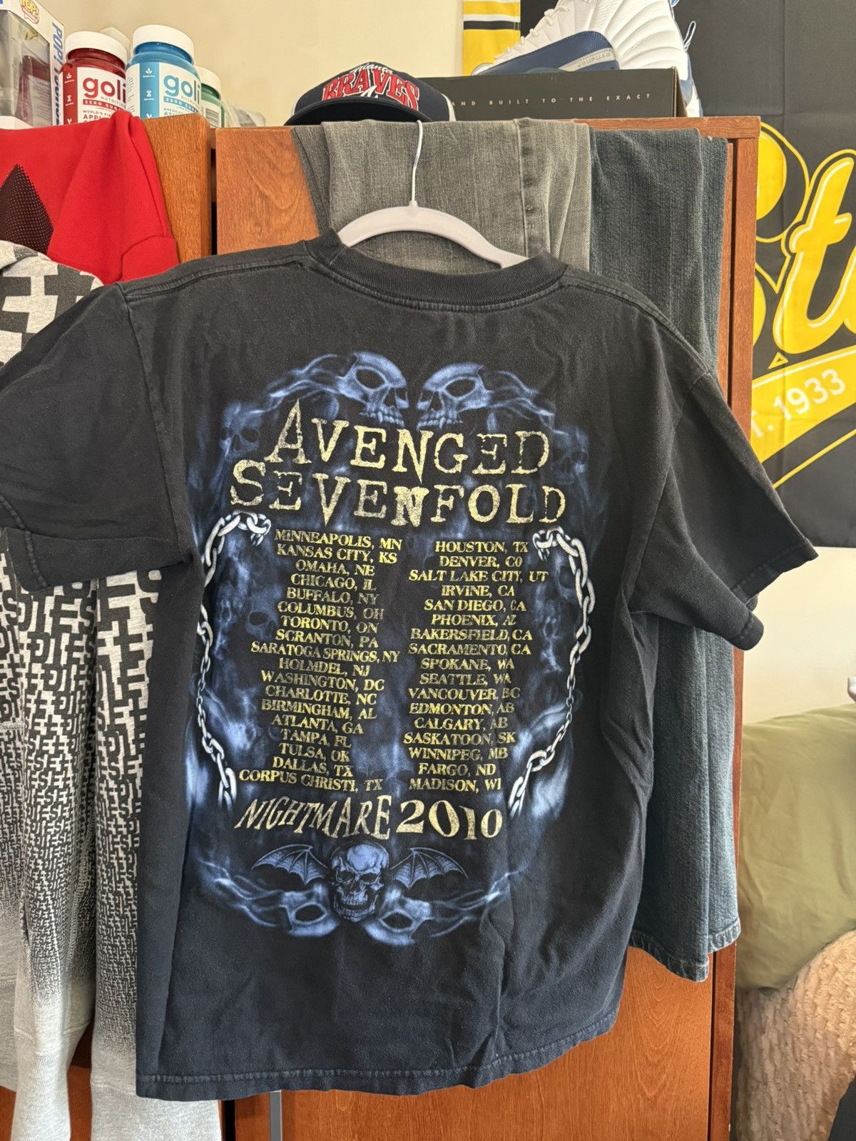 Hanes Avenged Sevenfold A7X Nightmare Tour 2010 Two-Sided T-Shirt Size US M / EU 48-50 / 2 - 2 Thumbnail