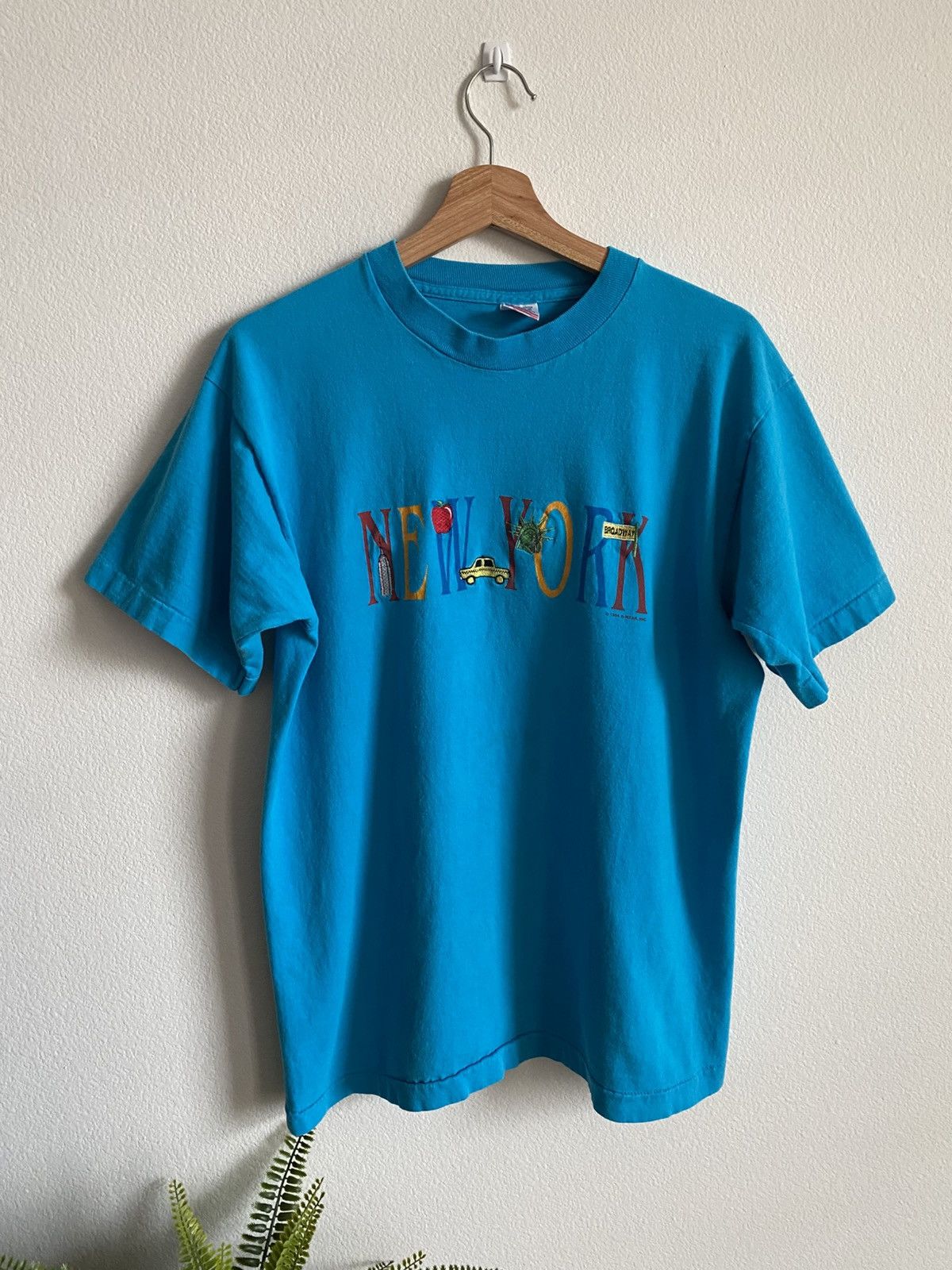 Vintage Vintage 90s New York City Tee Size US L / EU 52-54 / 3 - 1 Thumbnail