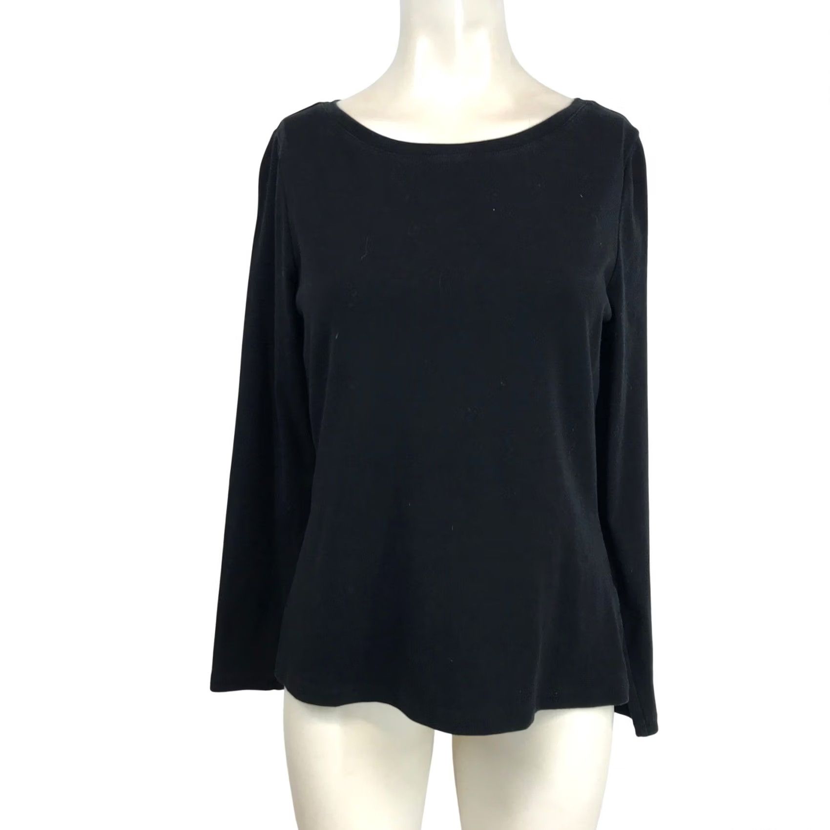Boden Boden Black Long Sleeve Scoop Neck Tee Shirt Womens US 12 Size XL / US 12-14 / IT 48-50 - 2 Thumbnail