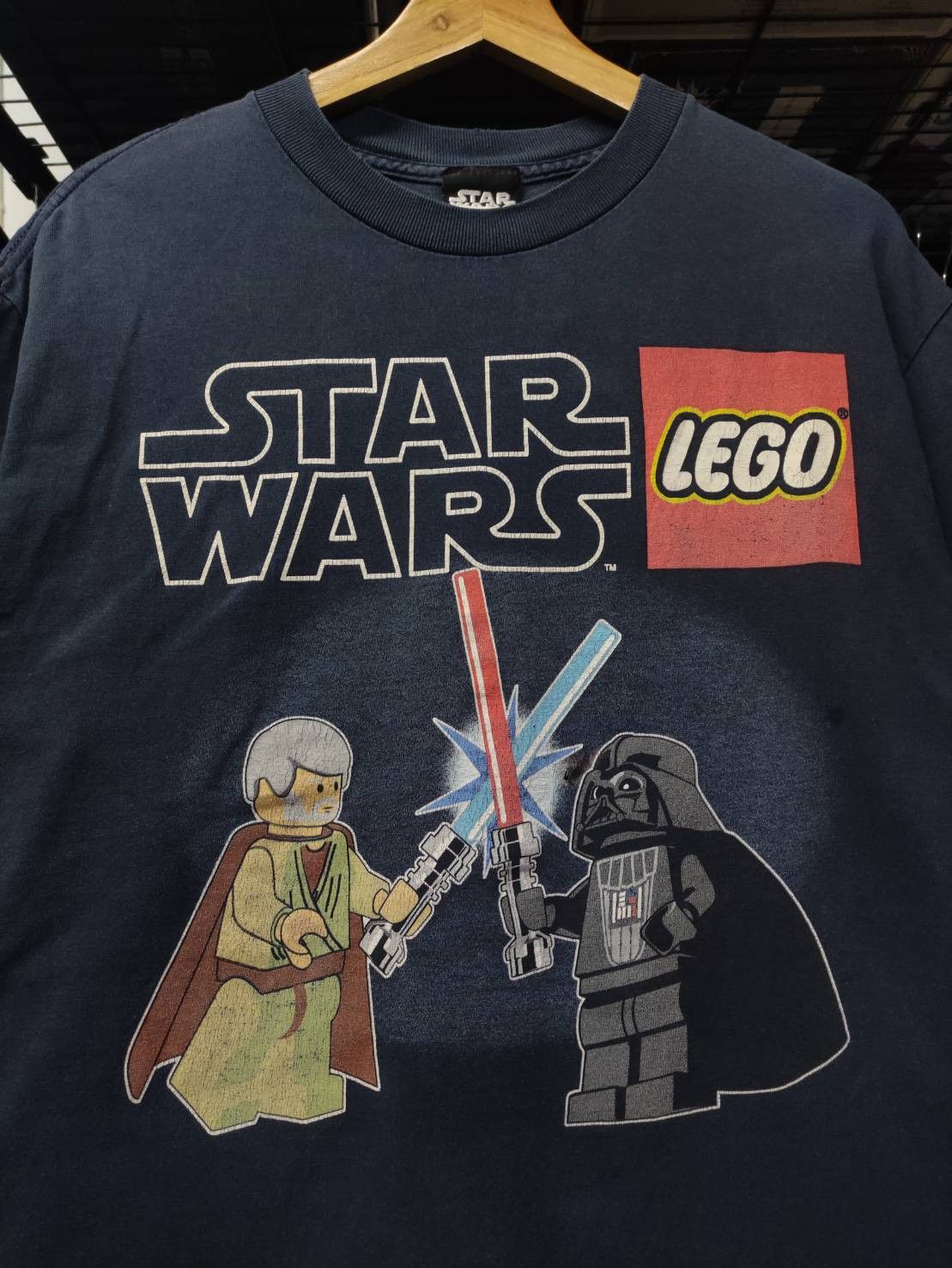 LEGO Vtg 00's Star Wars x The Lego " Obi-Wan VS Darth Vader " Size US M / EU 48-50 / 2 - 1 Thumbnail