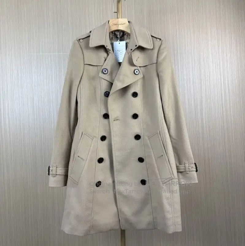 Burberry Burberry Light Pink Cotton Women's Trench Coat. Size M / US 6-8 / IT 42-44 - 1 Thumbnail