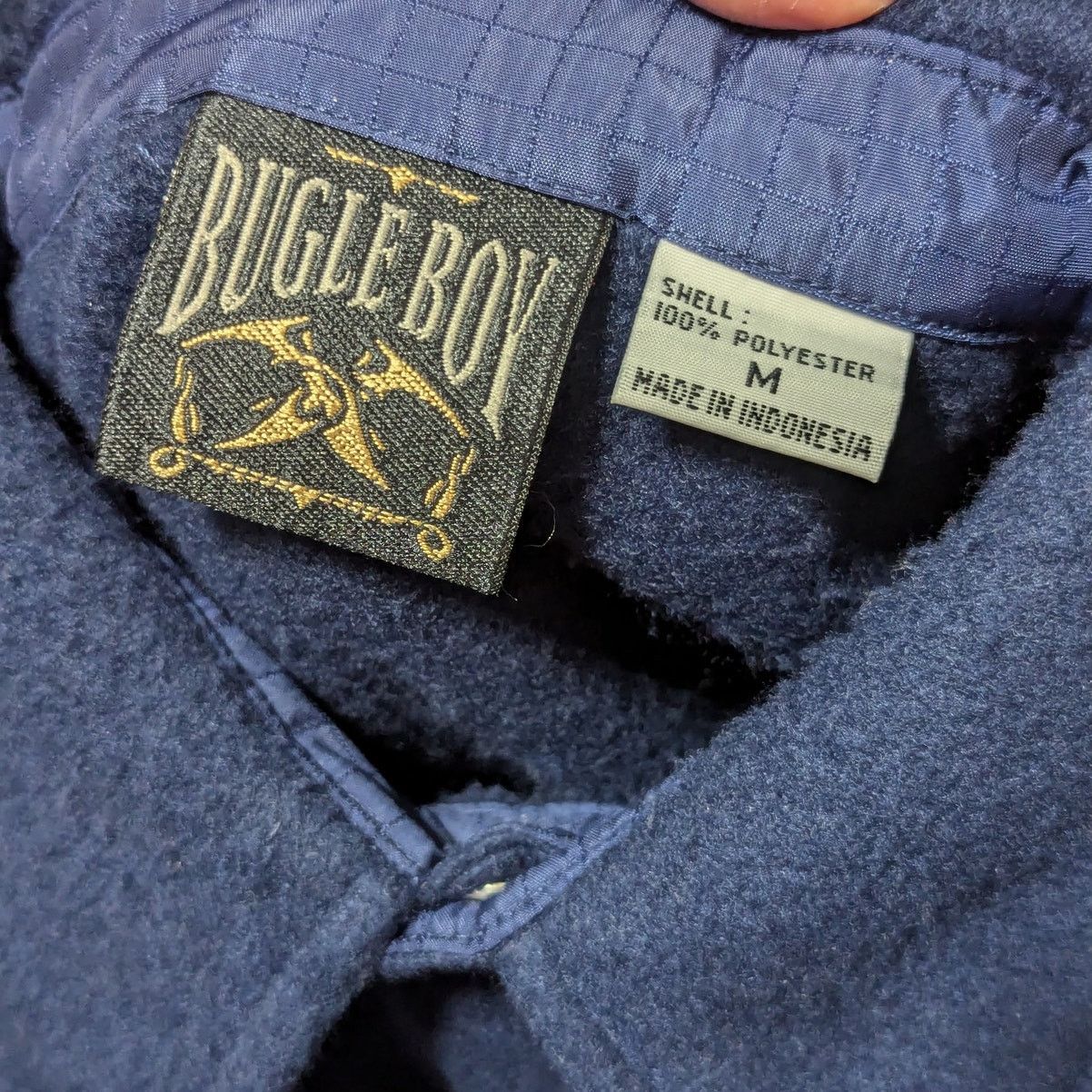 Bugle Boy × Vintage Vintage Bugle Boy Snap Button Down Fleece Jacket Shacket Size US M / EU 48-50 / 2 - 5 Thumbnail