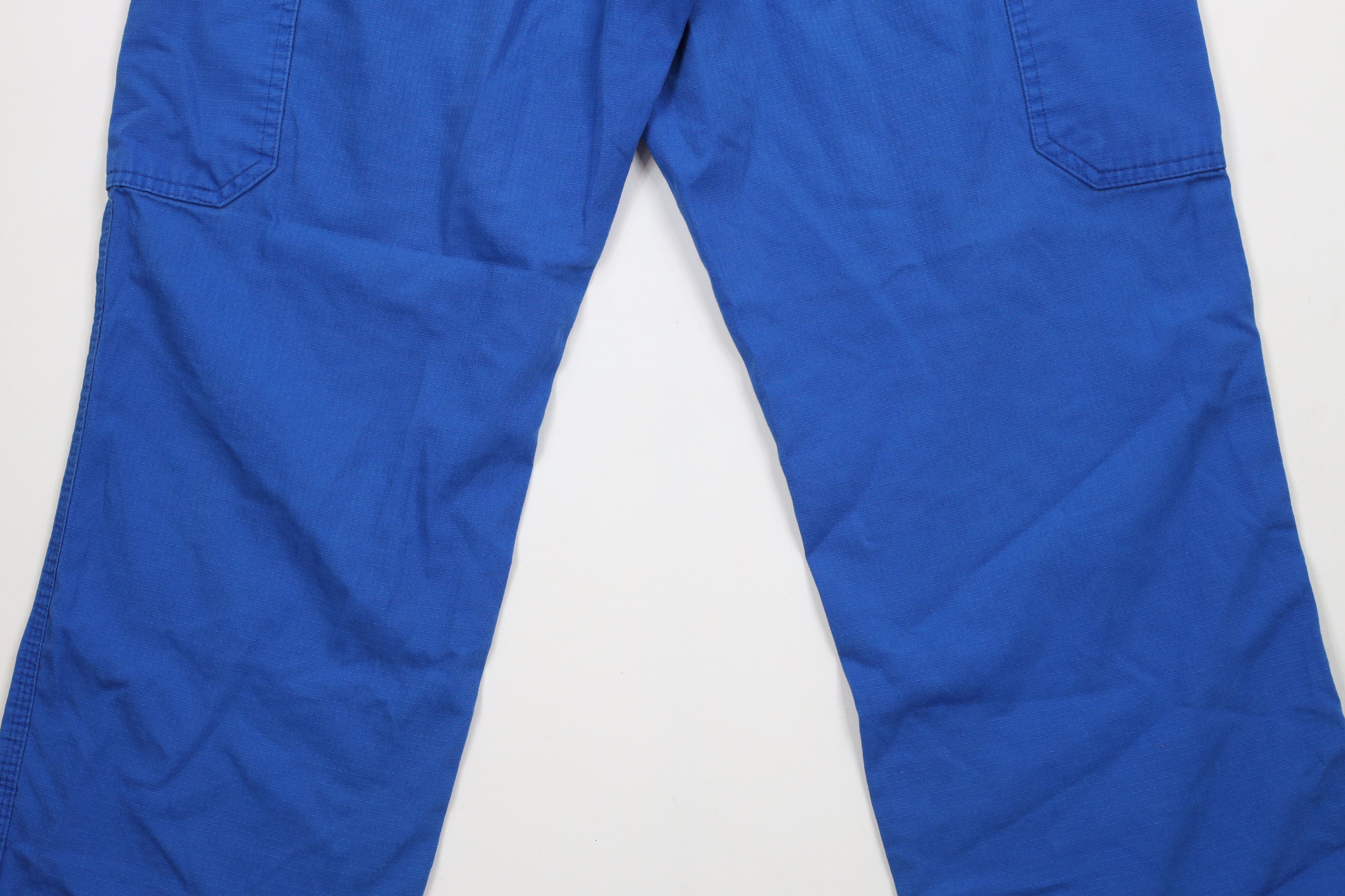 Carhartt × Vintage Vintage Y2K Carhartt Wide Leg Cargo Pants Blue Cotton Size US 34 / EU 50 - 11 Thumbnail