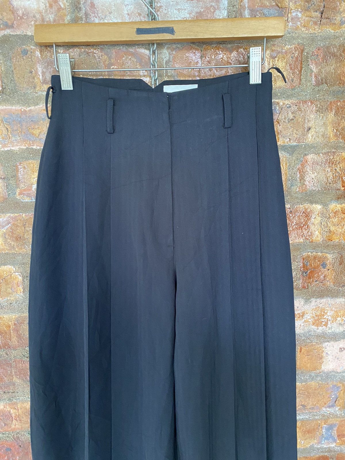 Norma Kamali 1990s Norma Kamali Balloon wide leg wool pants Size 26" / US 2 / IT 38 - 3 Thumbnail