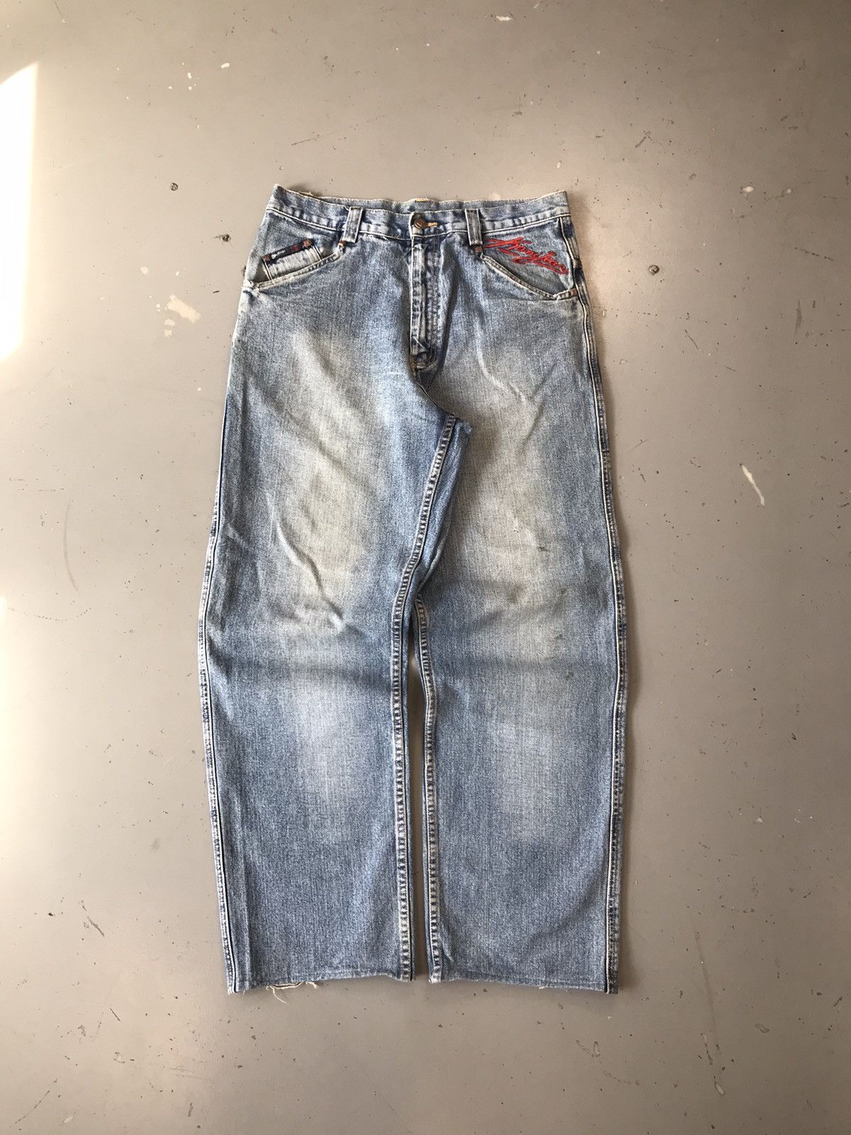 Karl Kani × Vintage Vintage Kani jeans logo embroidered denim Size US 34 / EU 50 - 2 Thumbnail