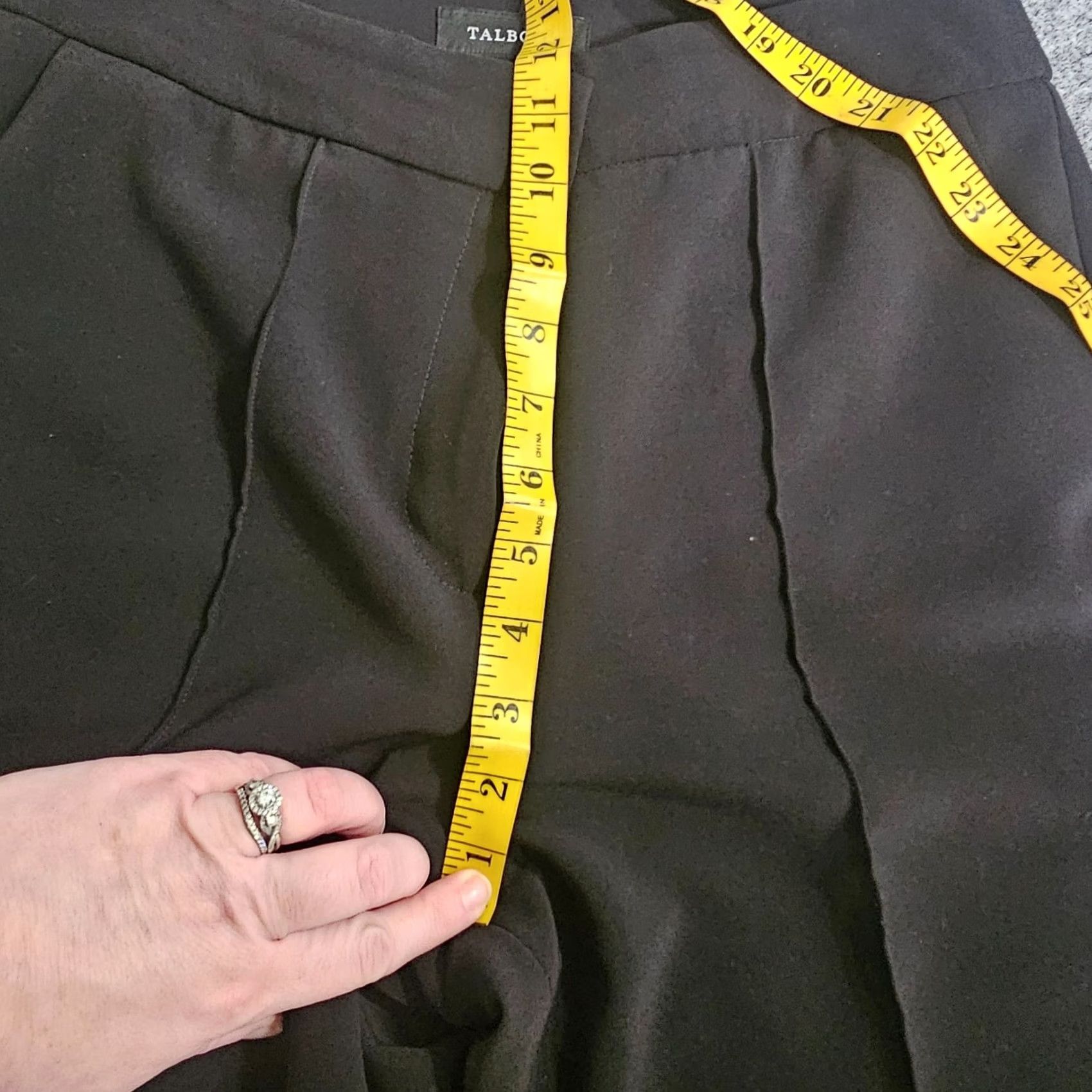 Talbots Talbots Dress Pants Womens 8 Black Flare Leg Flat Front Casual Career Size 30" / US 8 / IT 44 - 5 Thumbnail