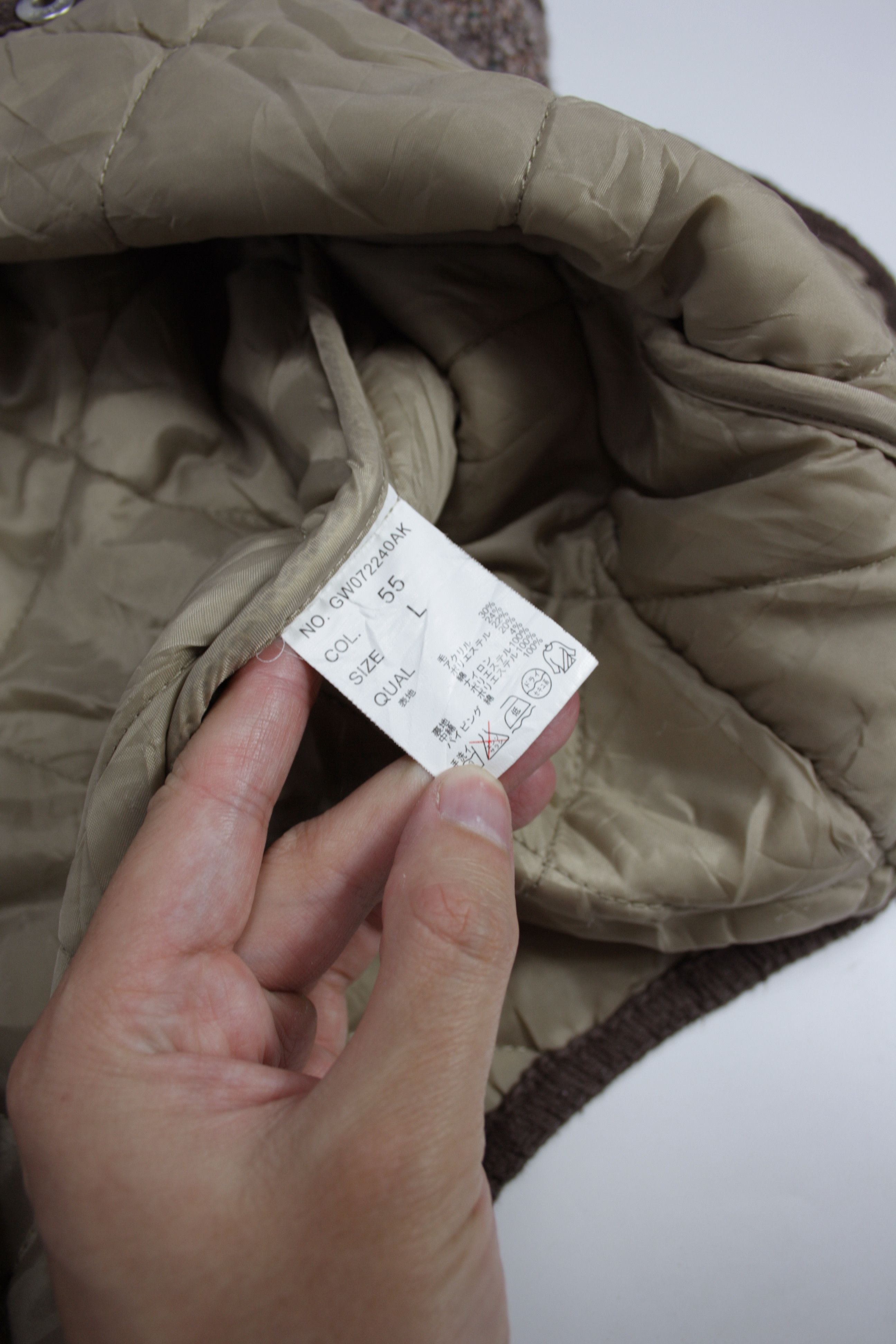 Global Work × Japanese Brand Shuca Global Work Woven Wool Blend Hooded Padded Vest Size L / US 10 / IT 46 - 9 Thumbnail