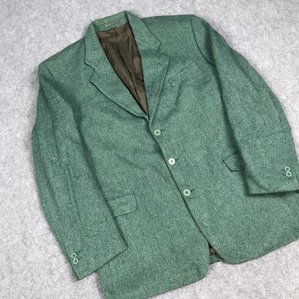 Yves Saint Laurent YVESSANINTLAURANT YSL WOOL GREEN BLAZER JACKET Size US M / EU 48-50 / 2 - 4 Thumbnail