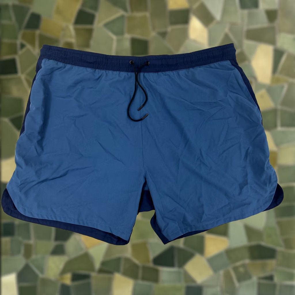 Threads 4 Thought Threads 4 Thought Shorts Mens Slim Blue 2XL Beach Casual Knit Inseam 6 Button Drawstring Pocketless Size US 39 - 1 Thumbnail