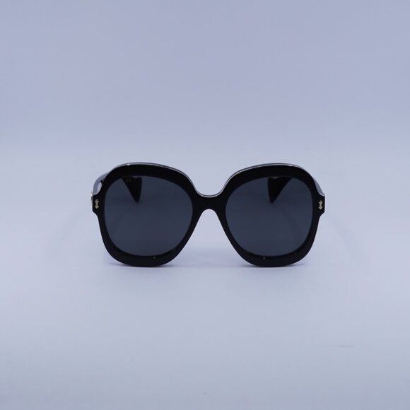 Gucci Gucci GG1240S 001 Sunglasses Black Round Frame, Grey Lenses Size ONE SIZE - 3 Thumbnail