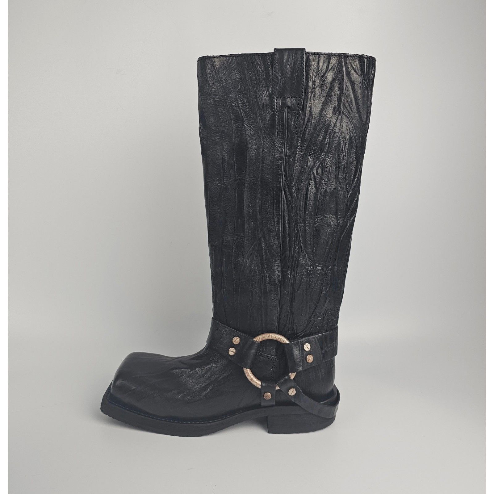 Acne Studios ACNE STUDIOS Balius $1300 Anthracite Grey Leather 35mm Buck Size US 11 / IT 41 - 7 Thumbnail