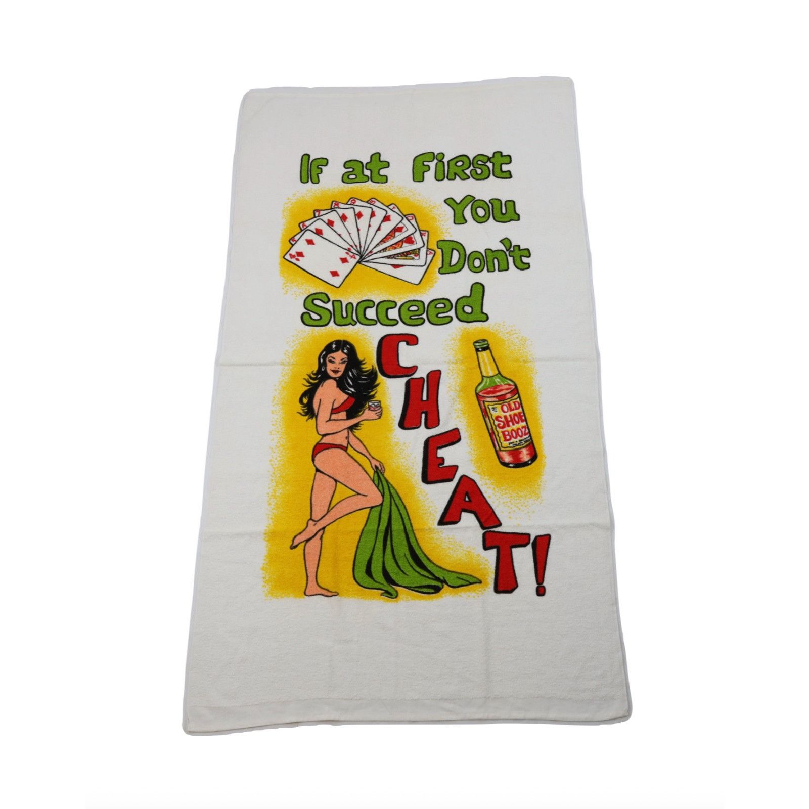 Vintage Vintage 80s 90s If At First You Don't Succeed Cheat Card Pok Size ONE SIZE - 1 Thumbnail