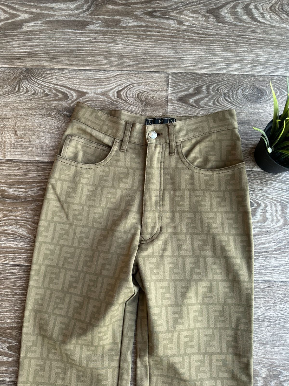 Fendi 🔥 Fendi Roma Zucca Denim Jeans Pants Monogram Trousers FF Size 28" / US 6 / IT 42 - 3 Thumbnail