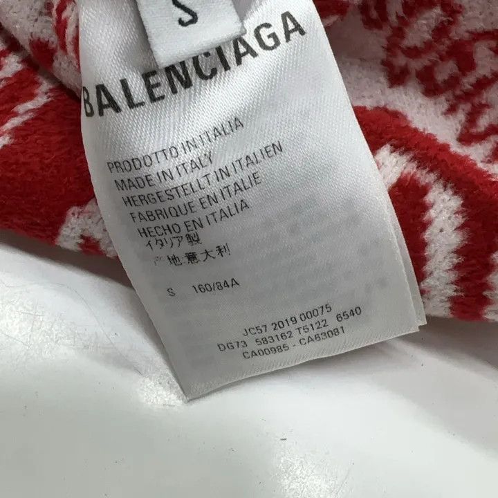 Other Balenciaga Red Logo Long Sleeve Sweatshirt 0079-2507 Size S / US 4 / IT 40 - 5 Thumbnail