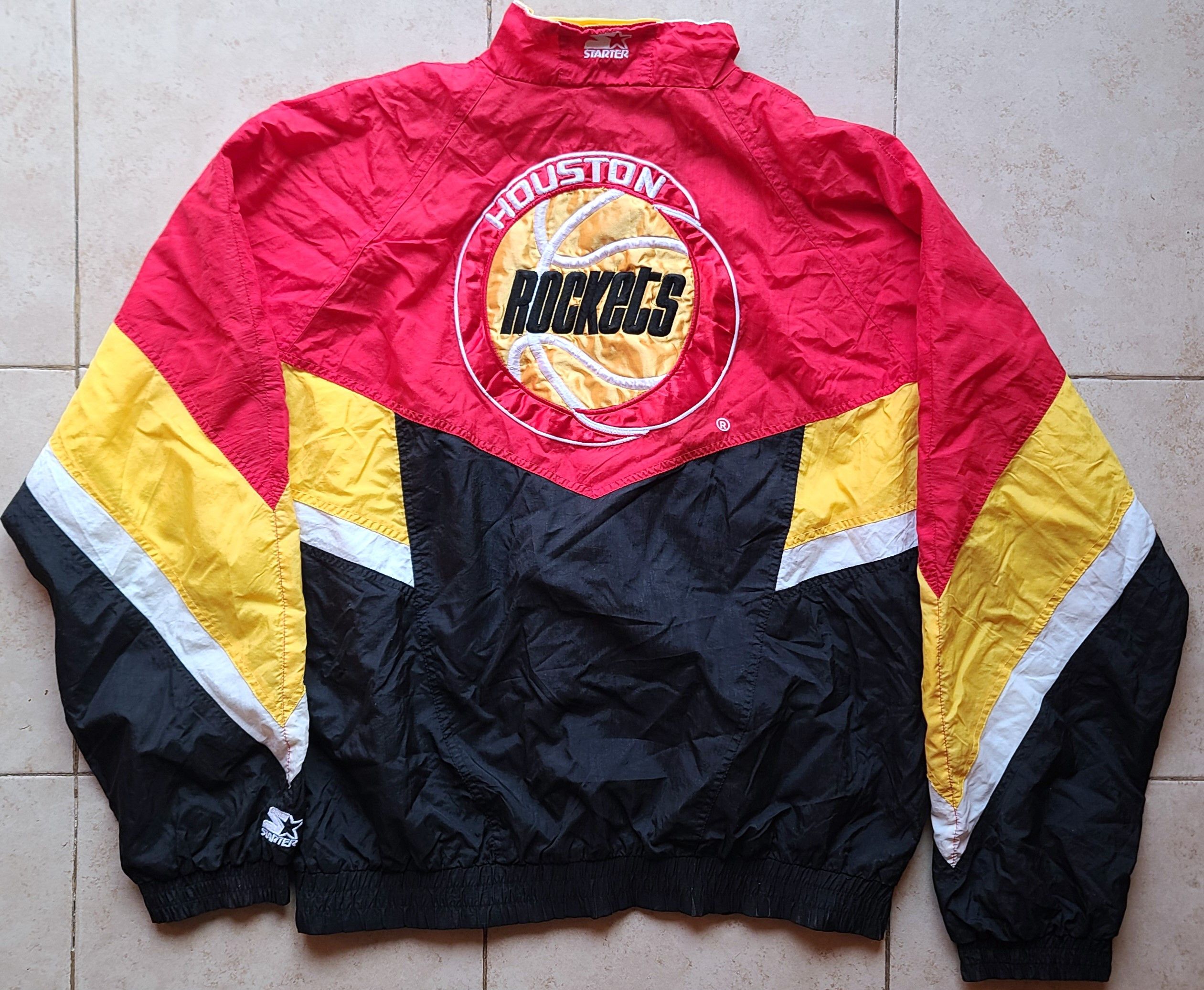 Starter Houston Rockets 90s STARTER windbreaker jacket L blk NBA vtg Size US L / EU 52-54 / 3 - 1 Thumbnail