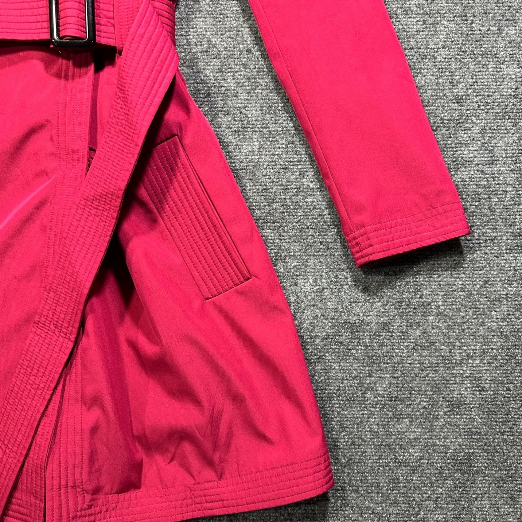 Narciso Rodriguez Narciso Rodriguez Design Nation Jacket Womens XS Magenta Snap Belted Pockets Jacket Coat Trench Size XS / US 0-2 / IT 36-38 - 3 Thumbnail