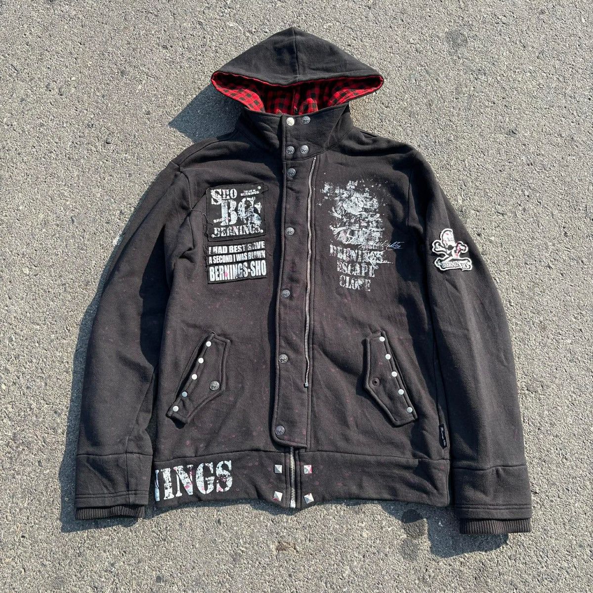 BERNINGS SHO Bernings-Sho Zip Hoodie Jacket Archive Punk (Japan) Size US L / EU 52-54 / 3 - 6 Thumbnail