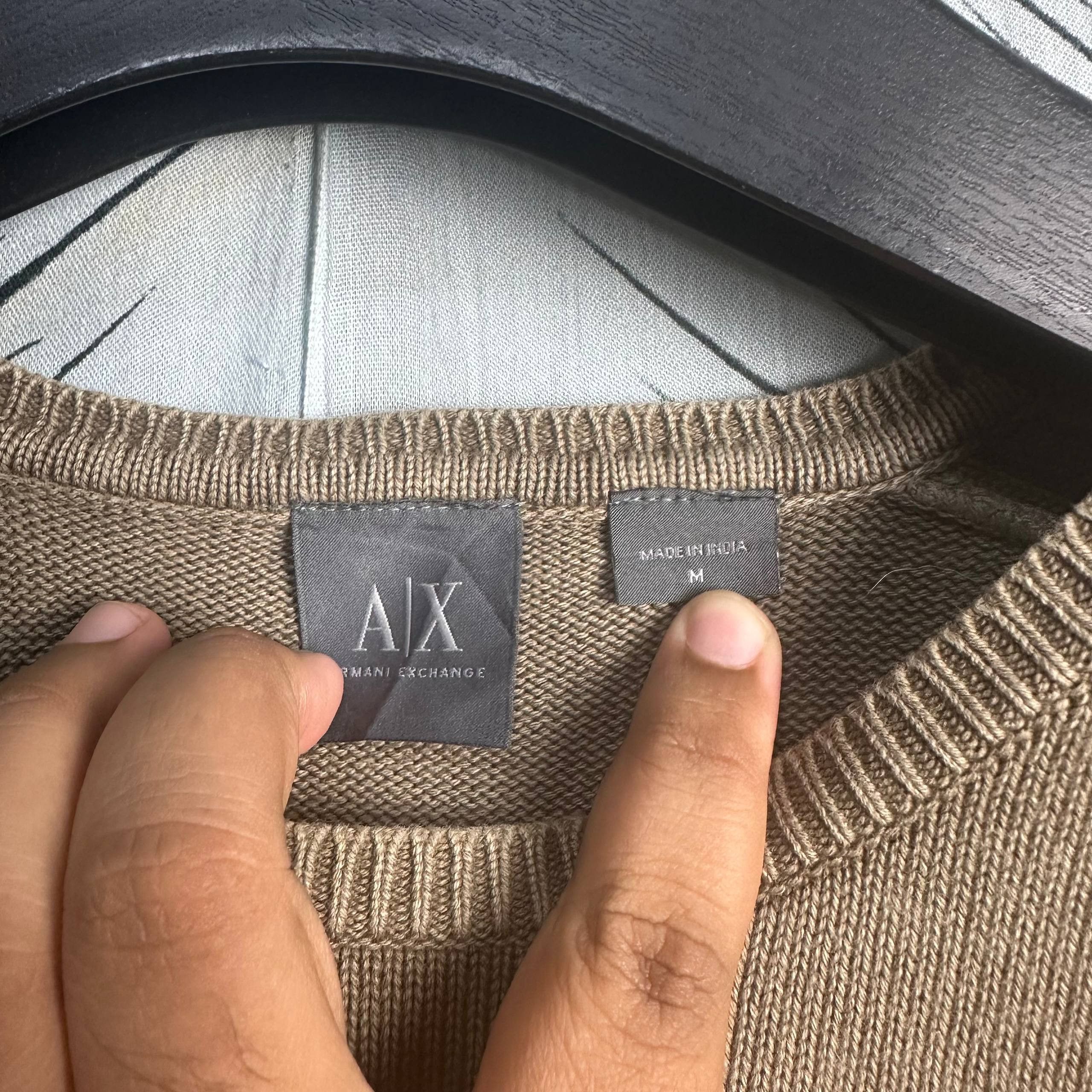 Armani Exchange Armani Exchange Waffle Ribbed Sweater Size US XL / EU 56 / 4 - 4 Thumbnail