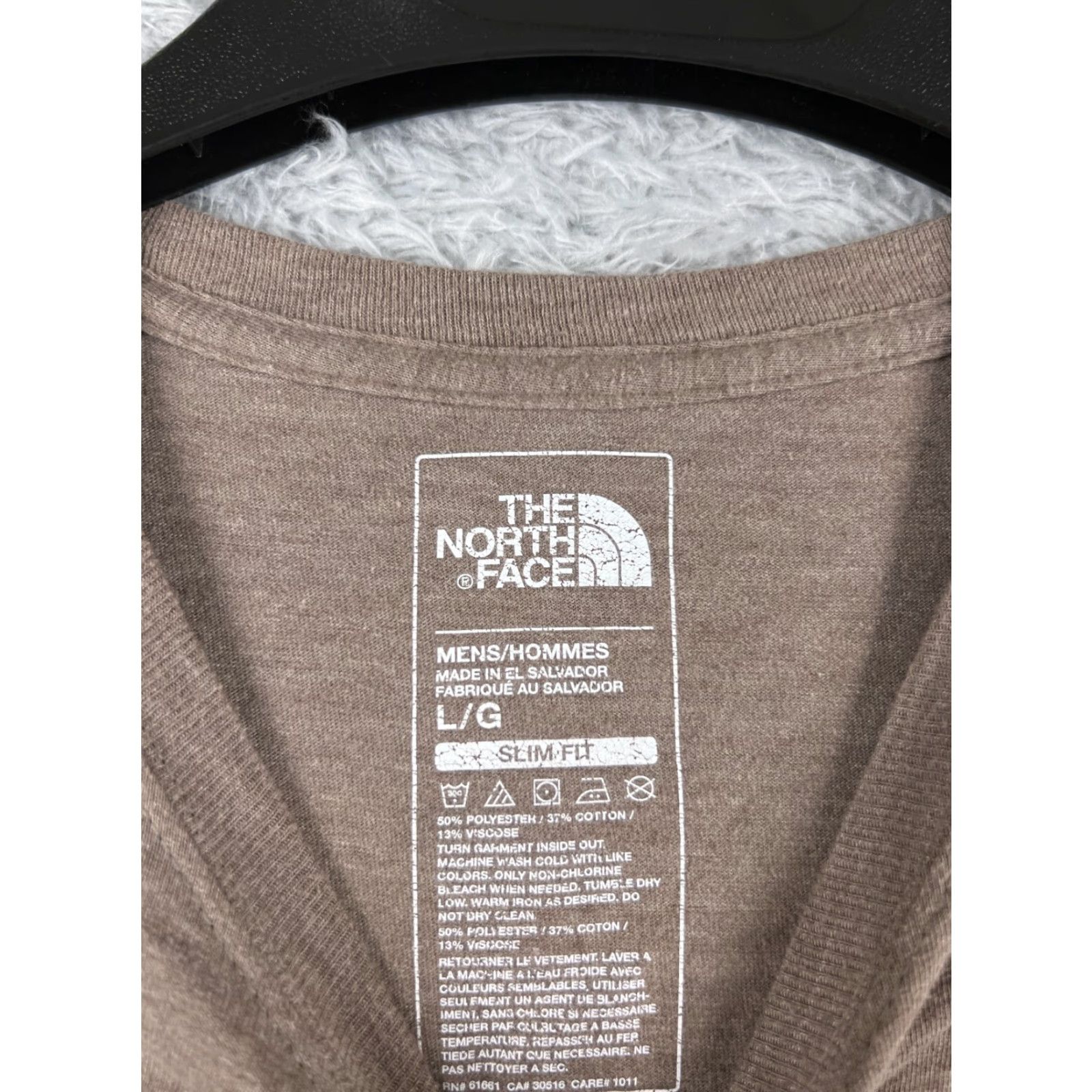 The North Face The North Face Shirt Men Large Brown Short Sleeve Crew Neck Polyester Tri Blend - T-Shirt, Men, L Size US L / EU 52-54 / 3 - 7 Thumbnail